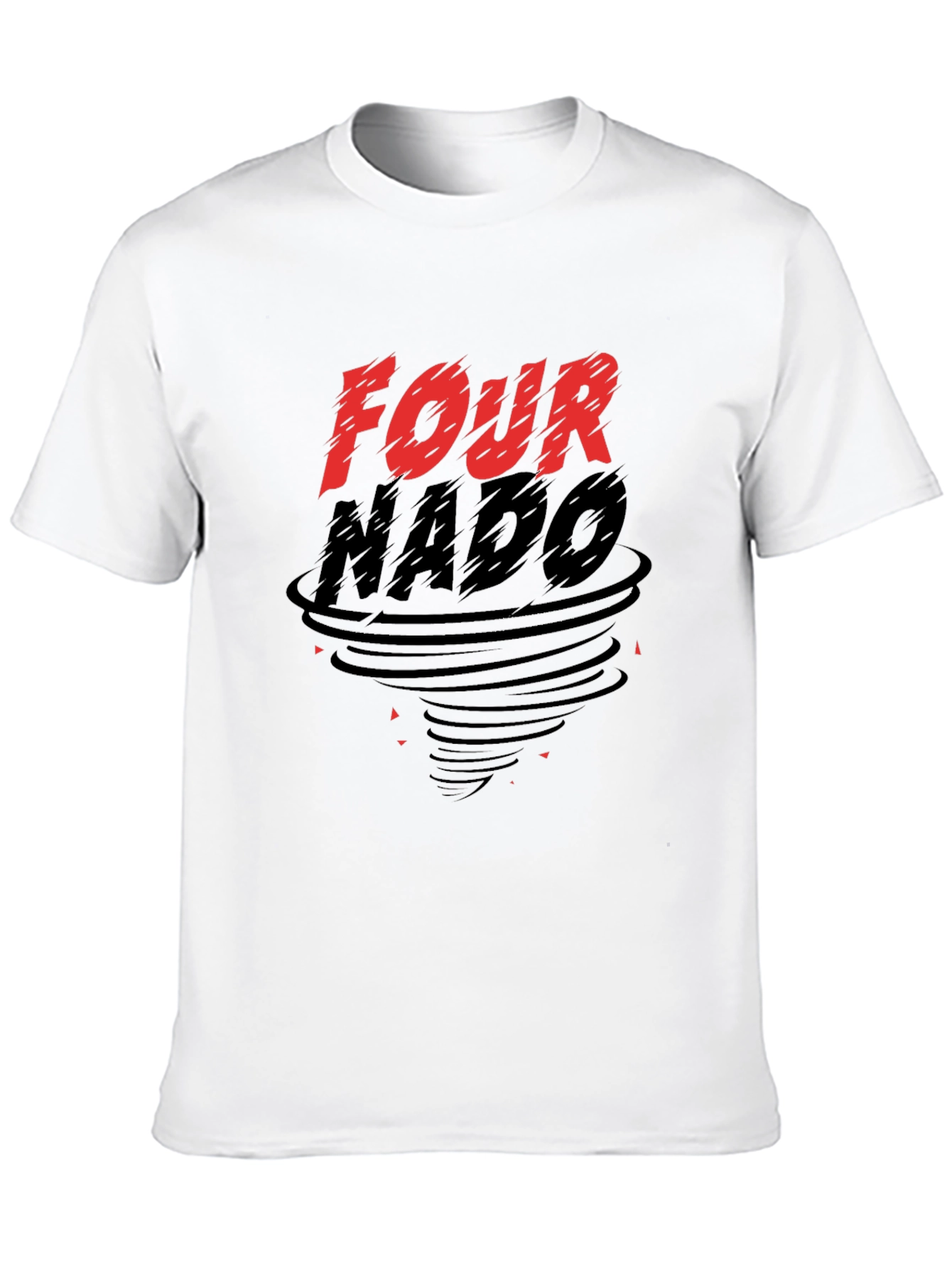 Fournado Graphic Print Black T-Shirt