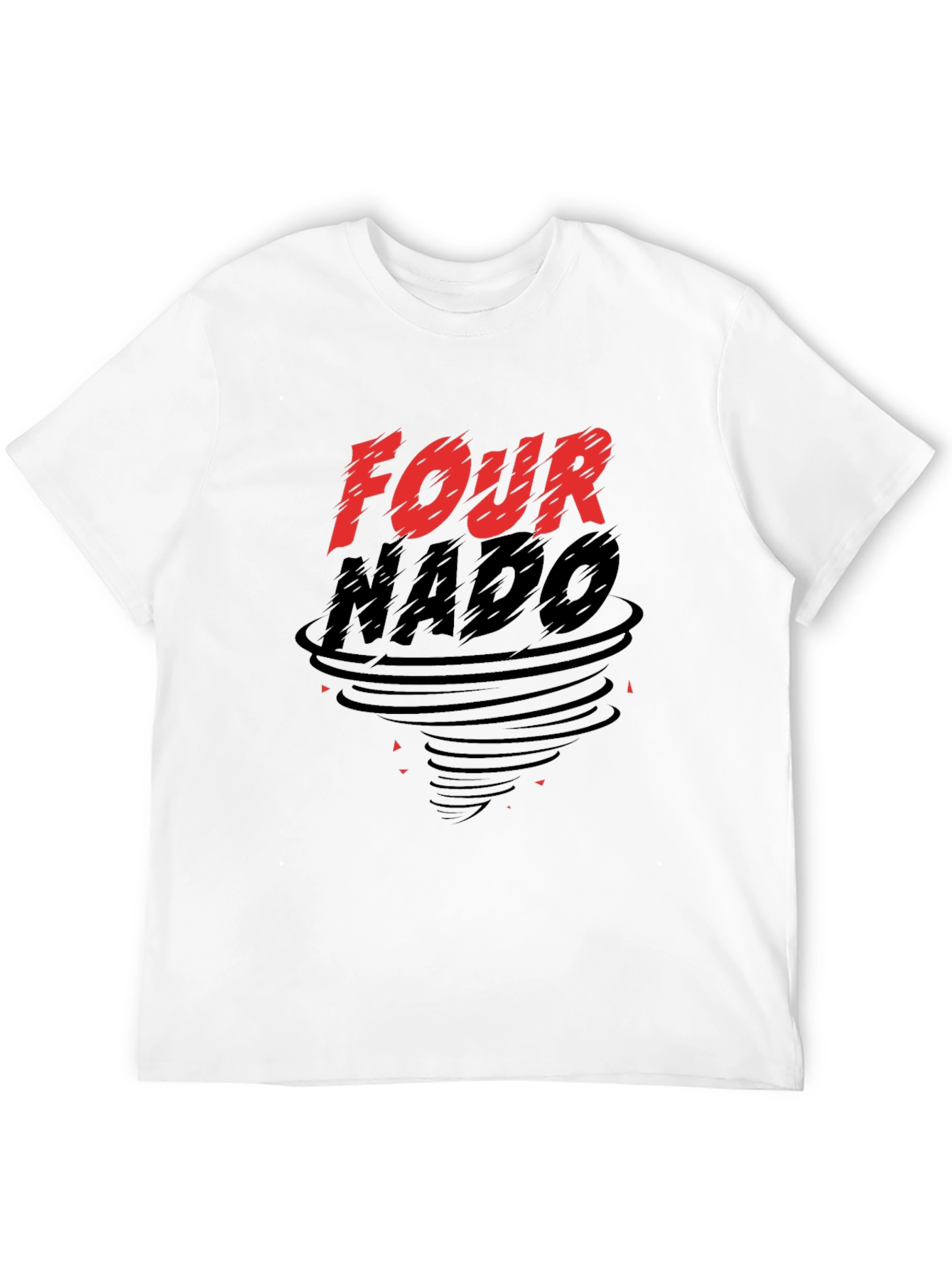 Fournado Graphic Print Black T-Shirt
