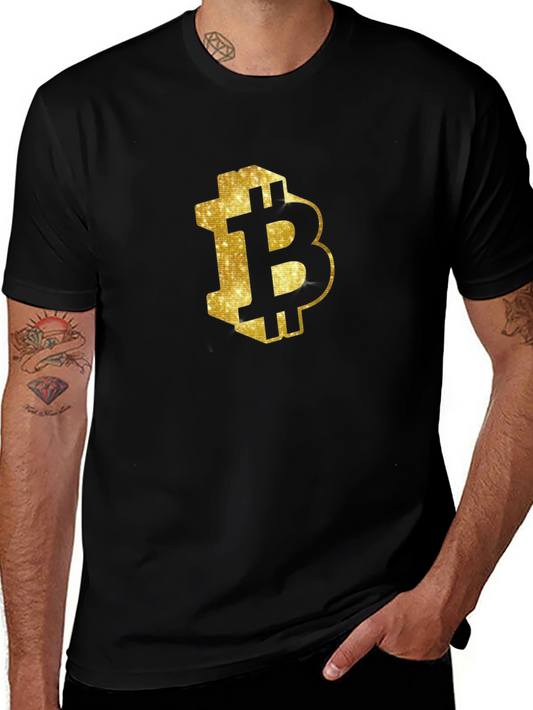 Bitcoin BTC Logo Black T-Shirt