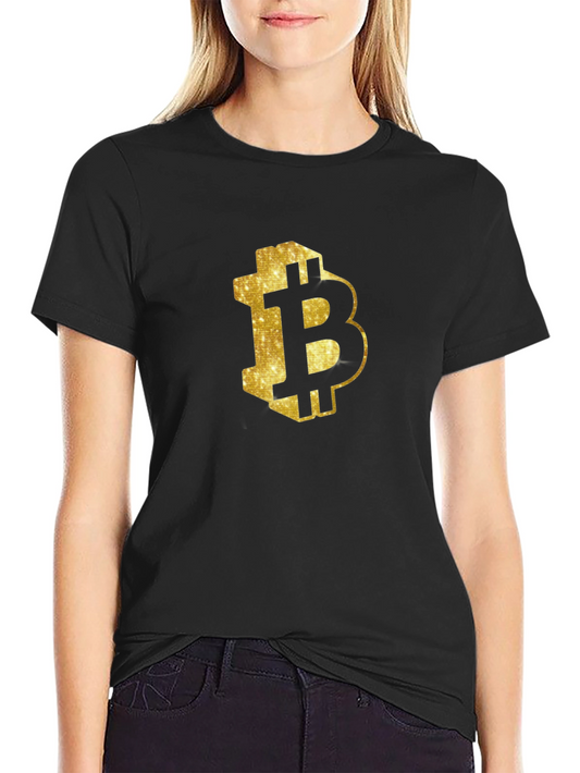 Bitcoin BTC Logo Black T-Shirt
