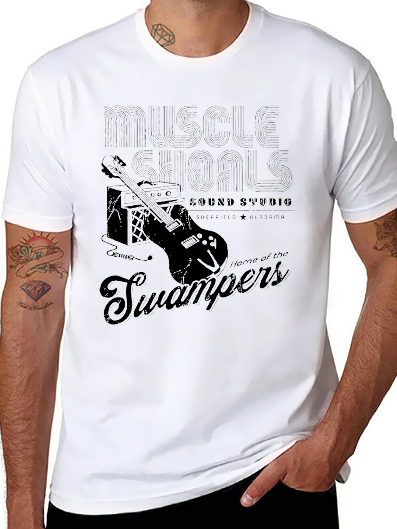 Muscle Shoals Sound Studio Black T-Shirt