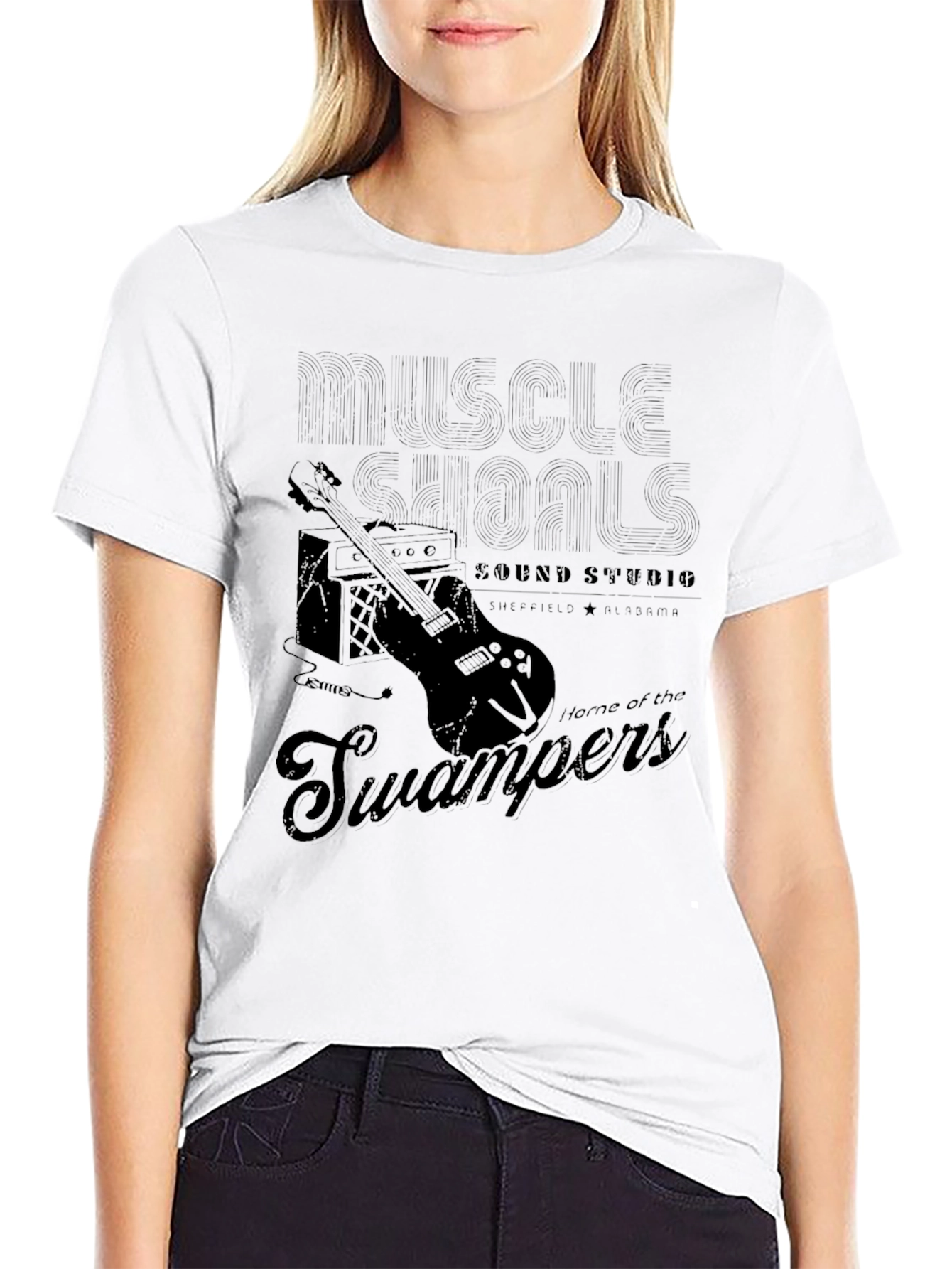 Muscle Shoals Sound Studio Black T-Shirt