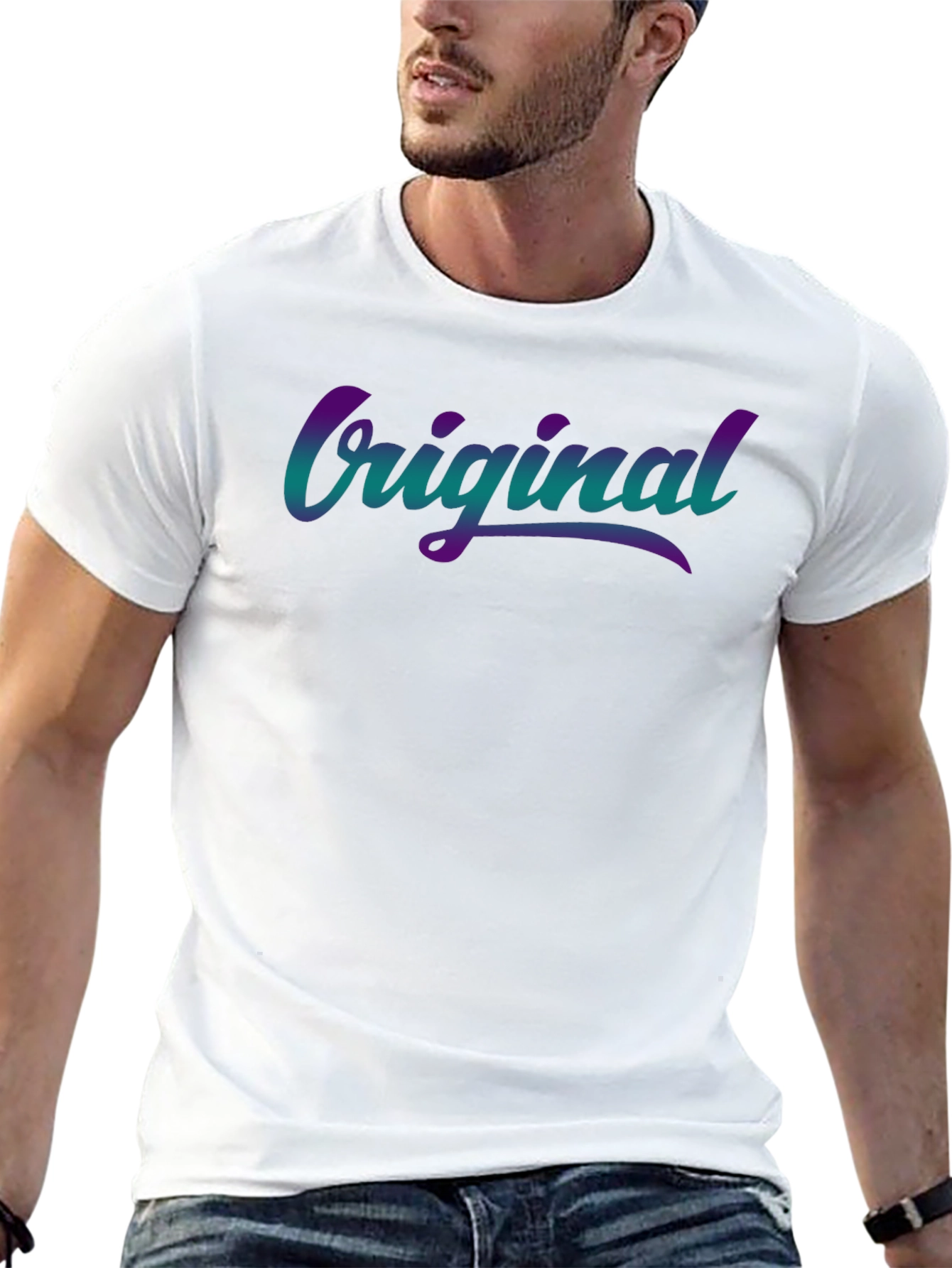 Original Gradient Graphic Tee - Casual Comfort
