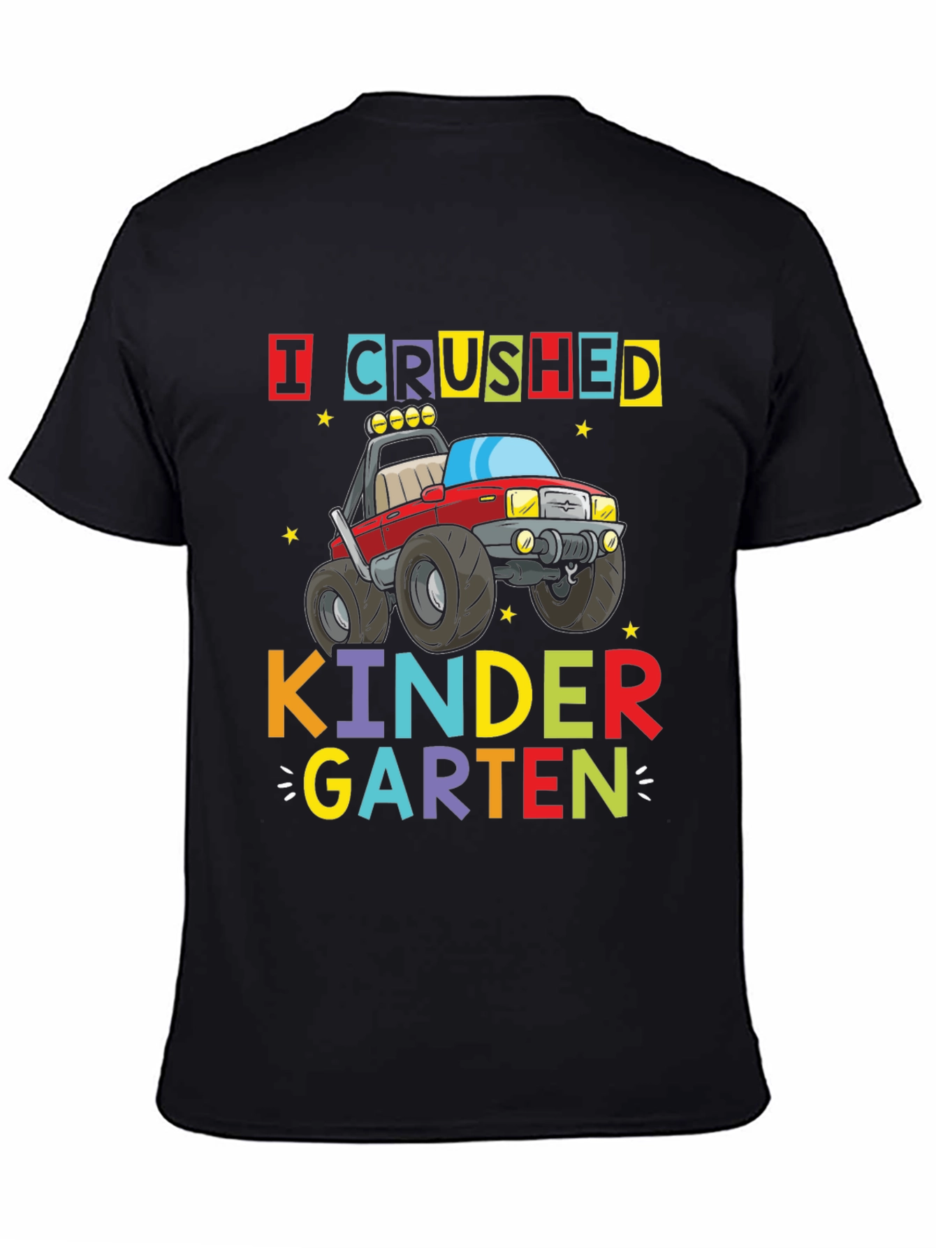 Crushed Kindergarten Monster Truck Graphic Tee