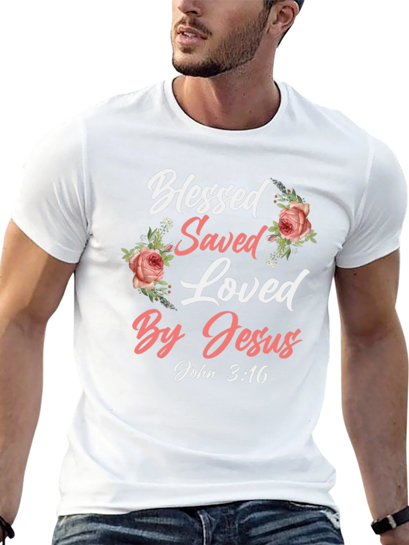 Blessed Saved Loved By Jesus T-Shirt