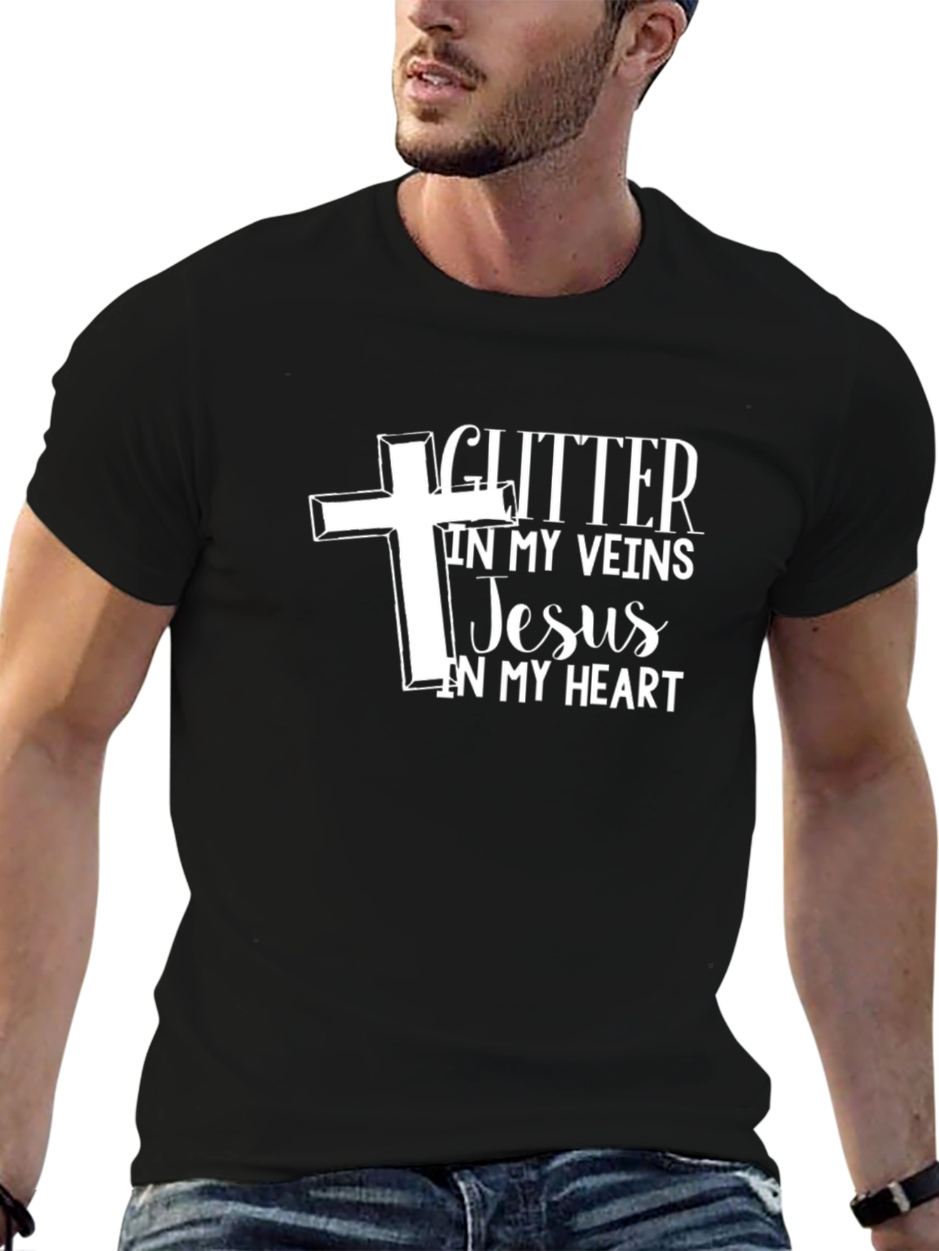 Glitter in My Veins Christian T-Shirt