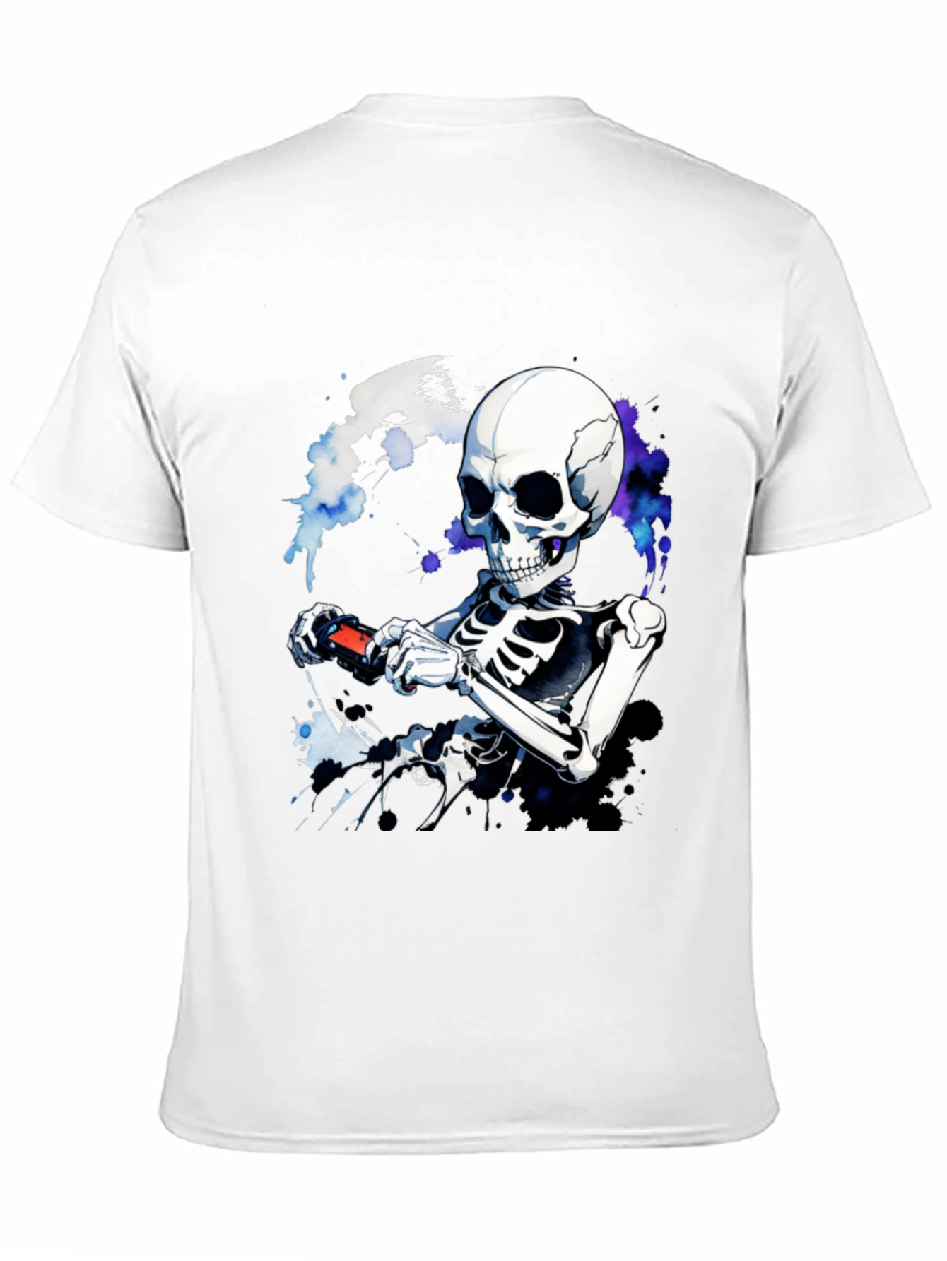 Skeleton Gamer T-Shirt - Cool Graphic Tee