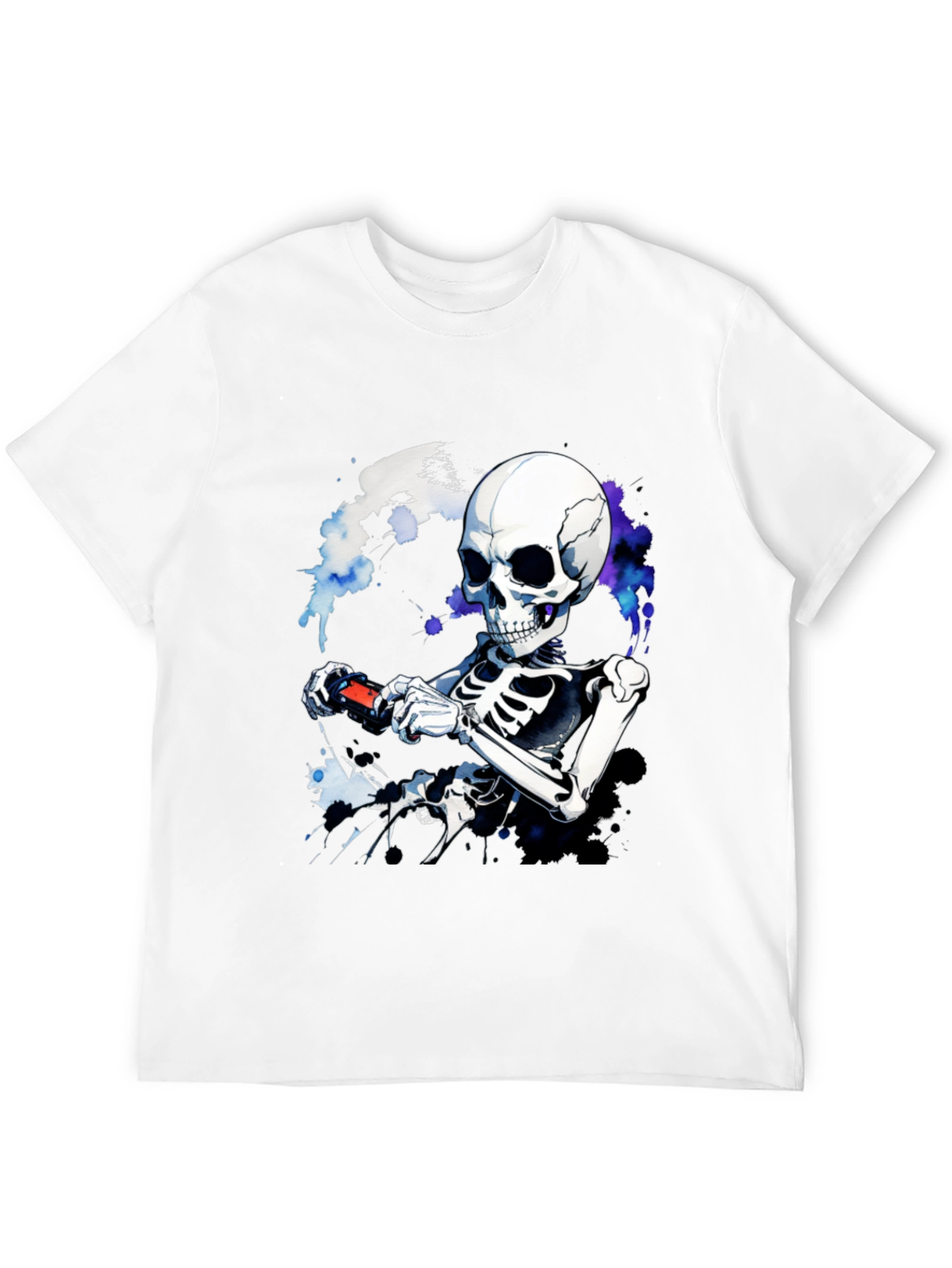 Skeleton Gamer T-Shirt - Cool Graphic Tee
