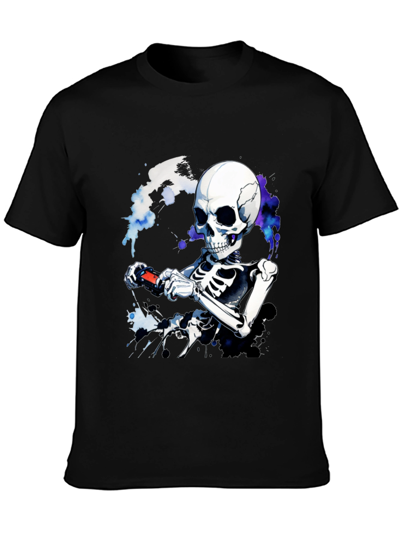 Skeleton Gamer T-Shirt - Cool Graphic Tee