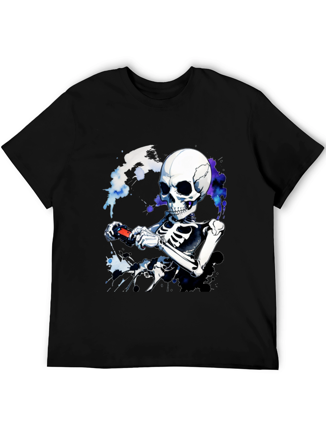Skeleton Gamer T-Shirt - Cool Graphic Tee