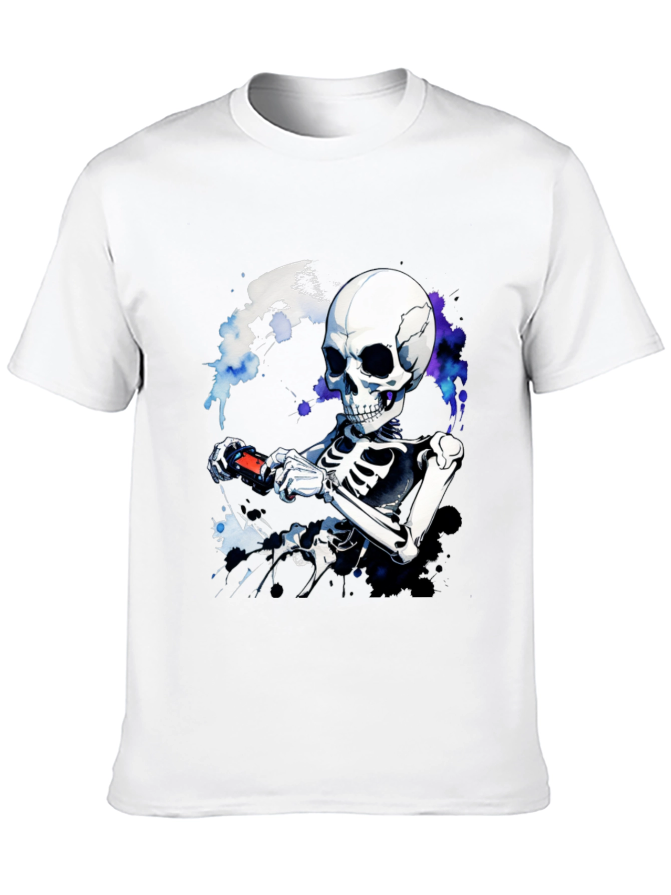 Skeleton Gamer T-Shirt - Cool Graphic Tee