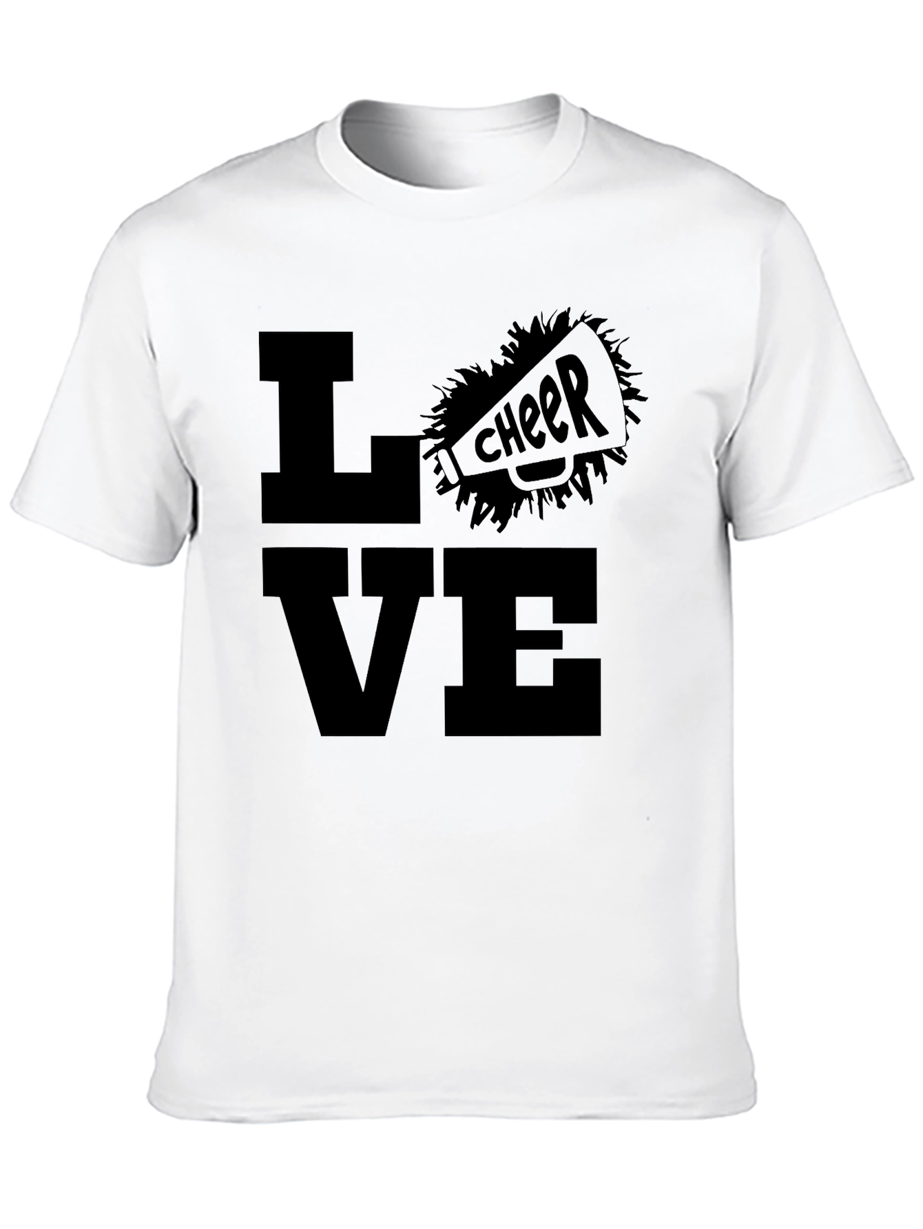 Love Cheer T-Shirt - Black Graphic Tee