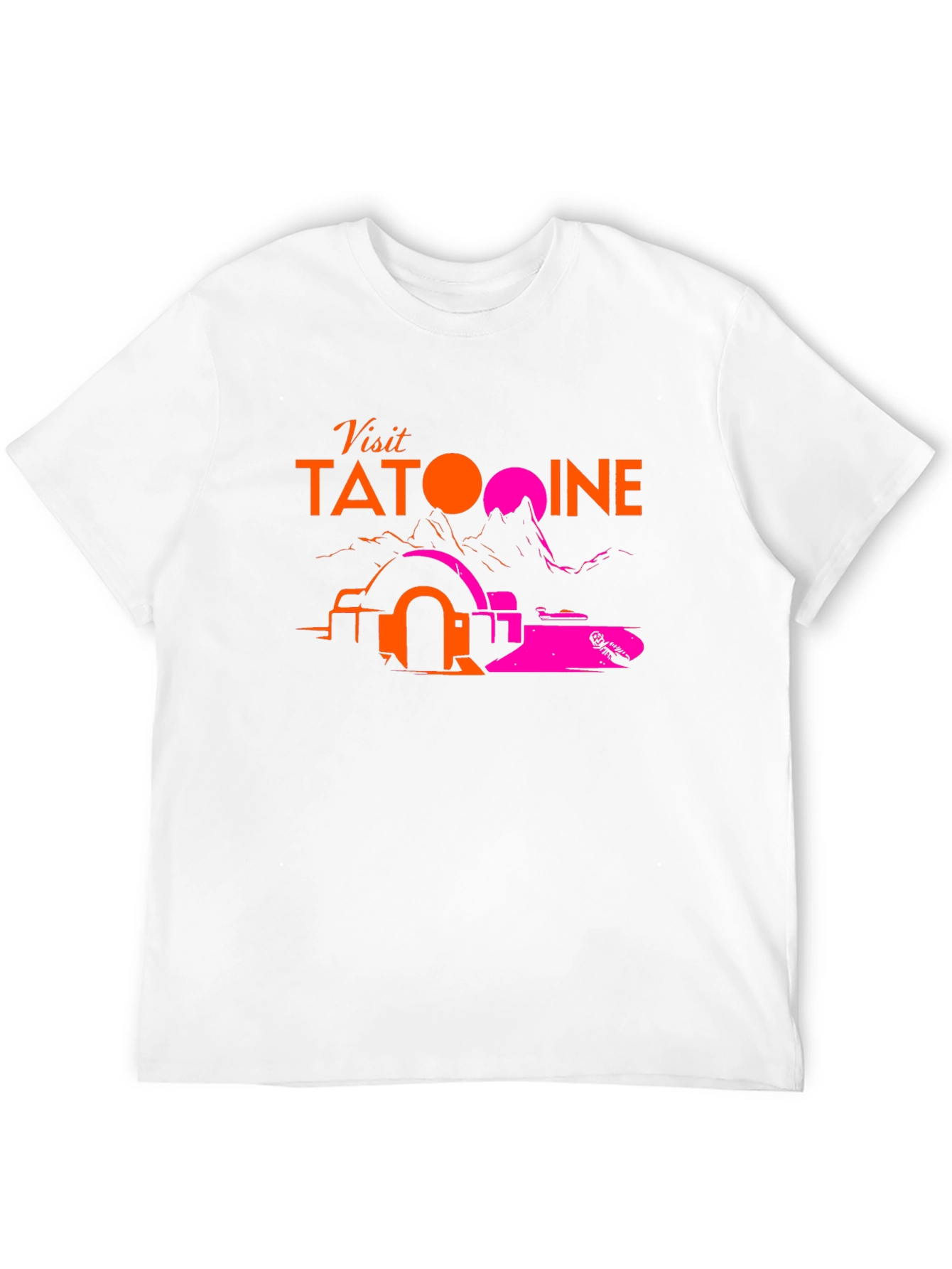 Visit Tatooine Black T-Shirt - Sci-Fi Graphic Tee