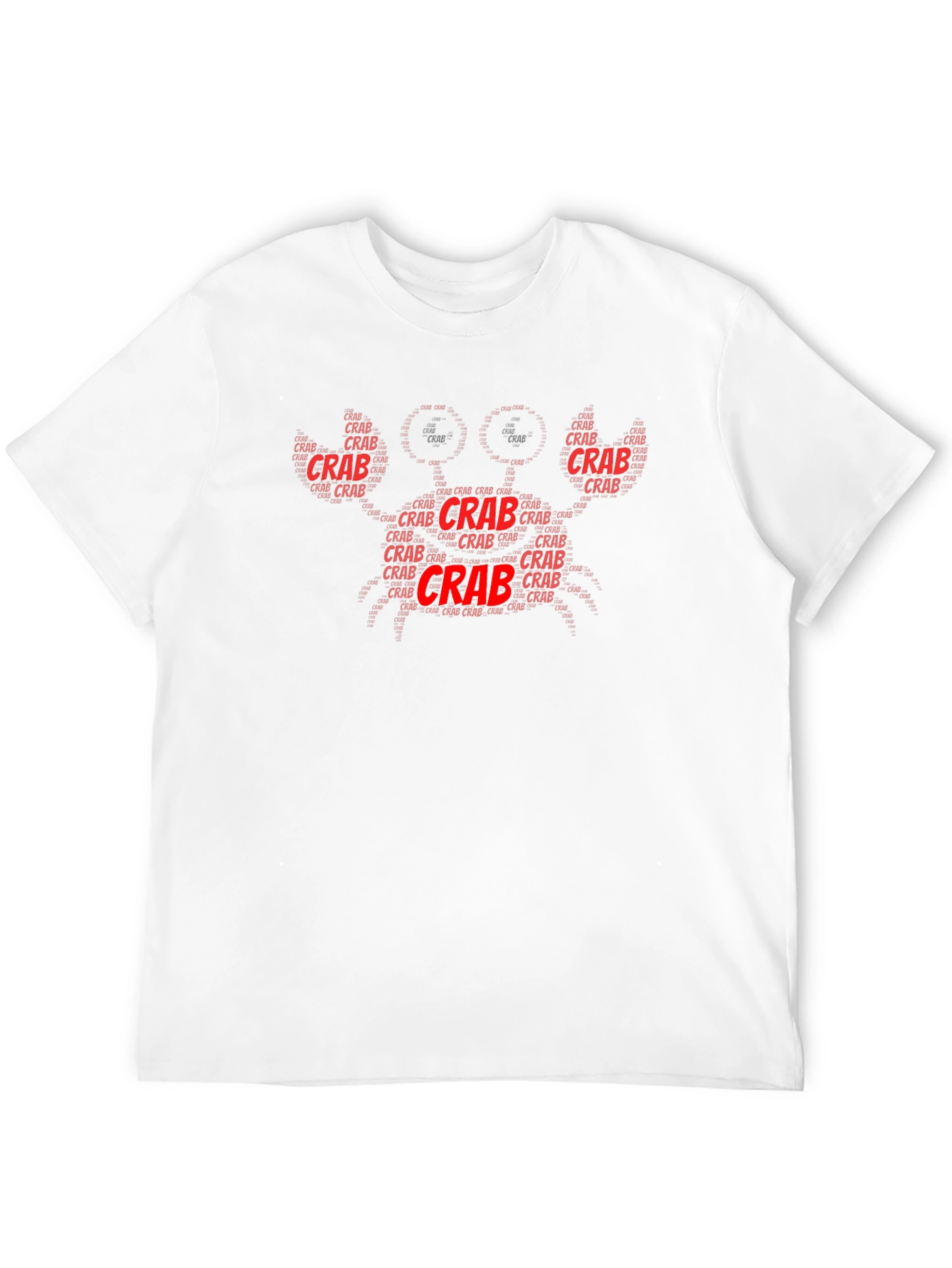 Crab Word Art Graphic Tee - Black