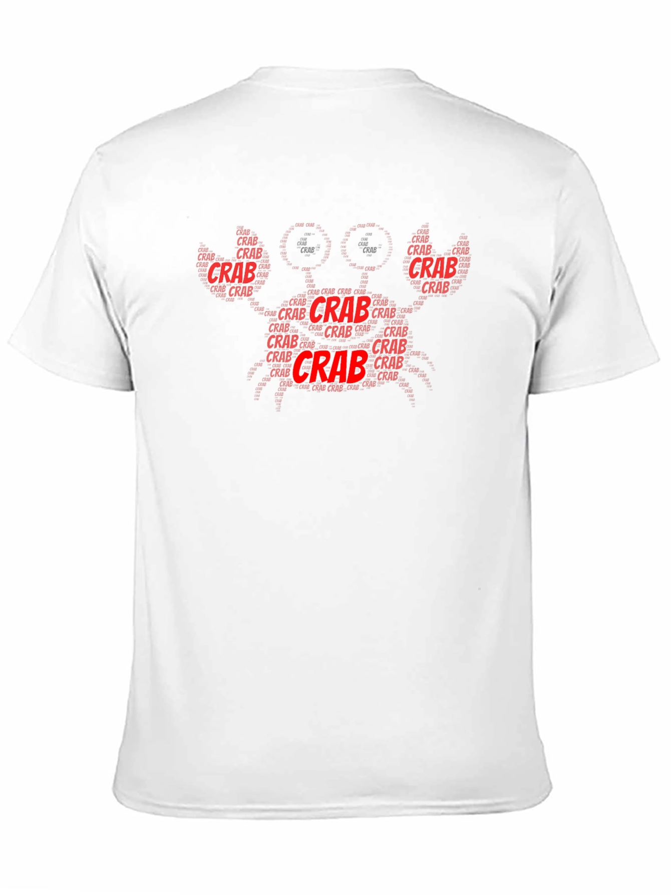 Crab Word Art Graphic Tee - Black