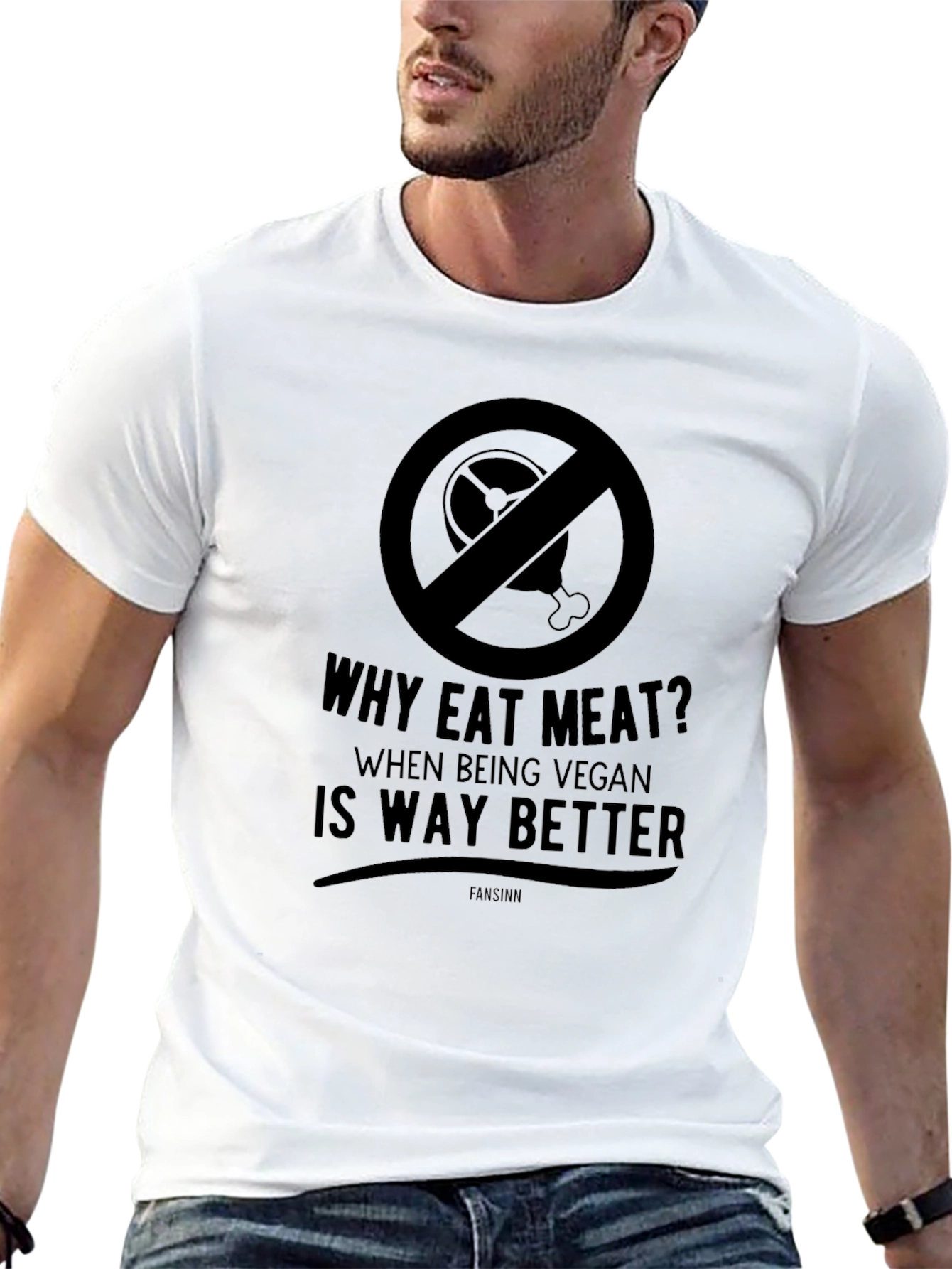 Vegan Lifestyle Graphic Tee - Why Eat Meat T-Shirt