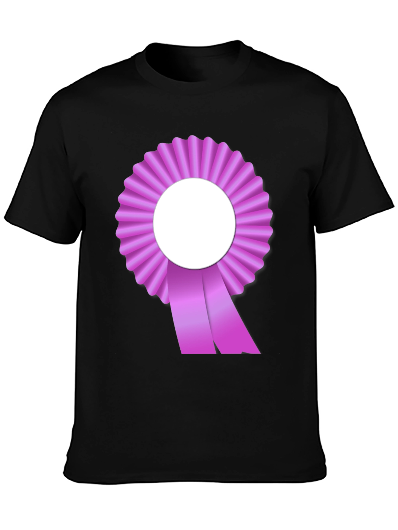 Ribbon Rosette Graphic Tee - Stylish Comfort