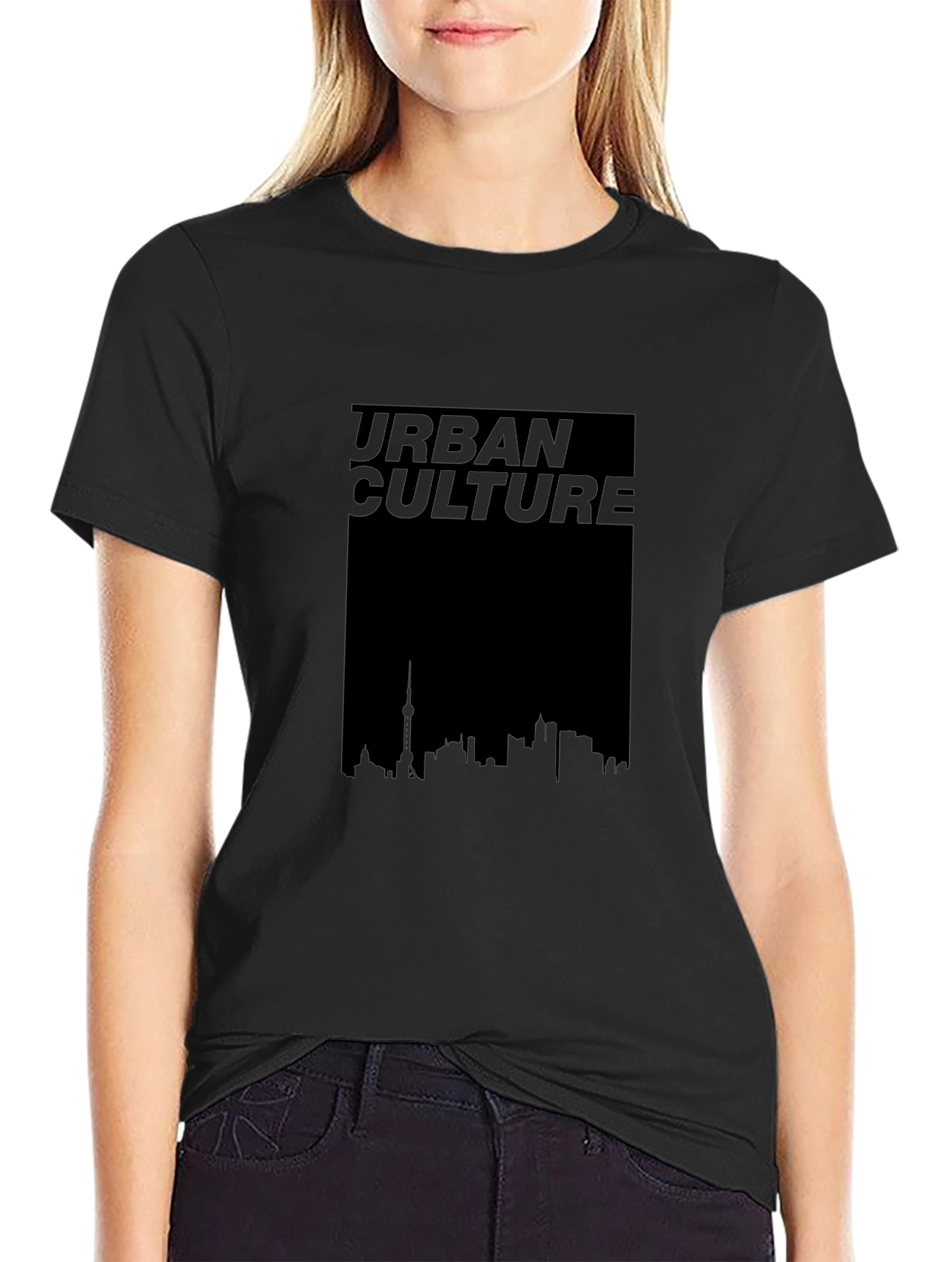 Urban Culture Graphic Black T-Shirt