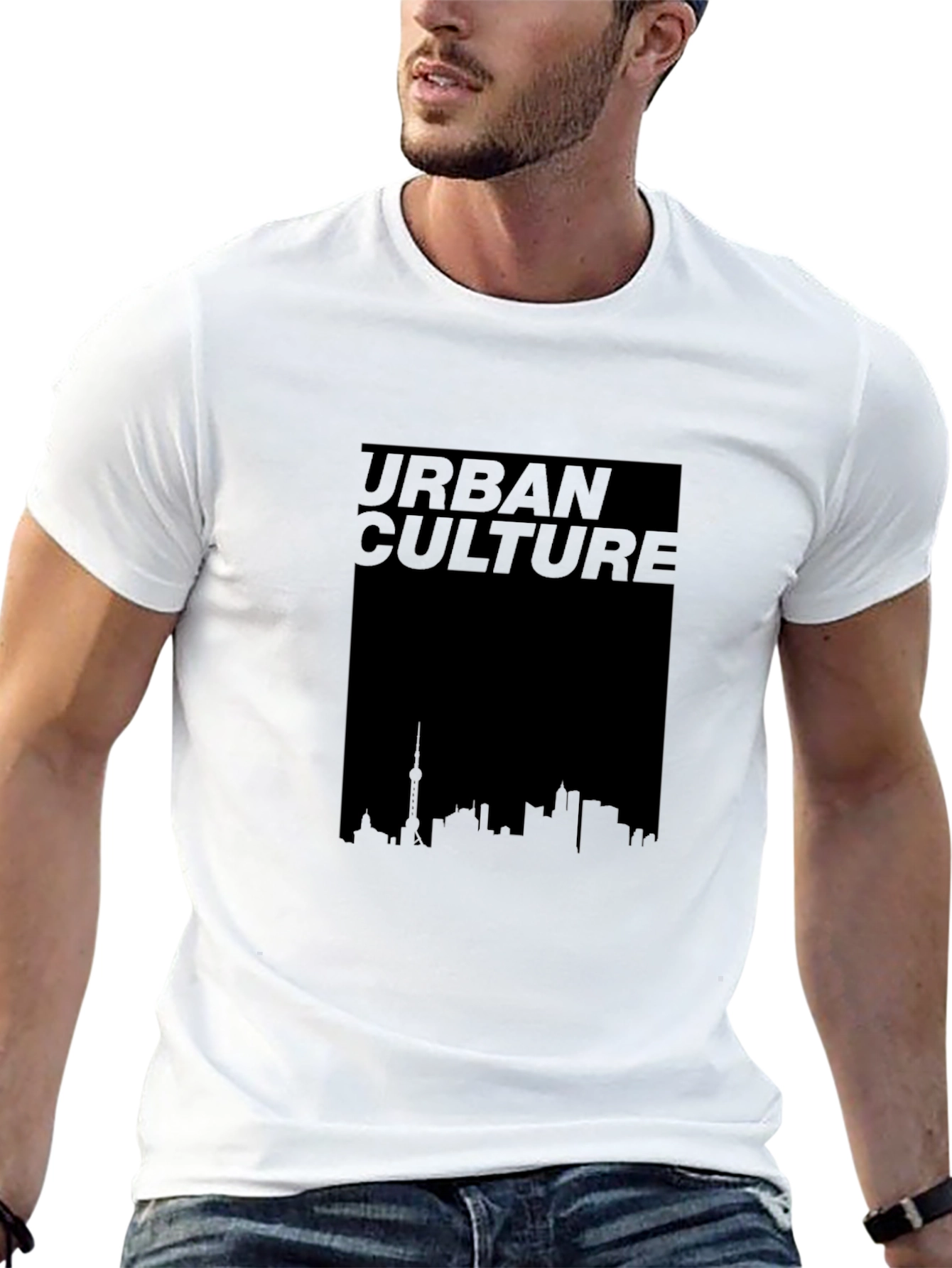 Urban Culture Graphic Black T-Shirt
