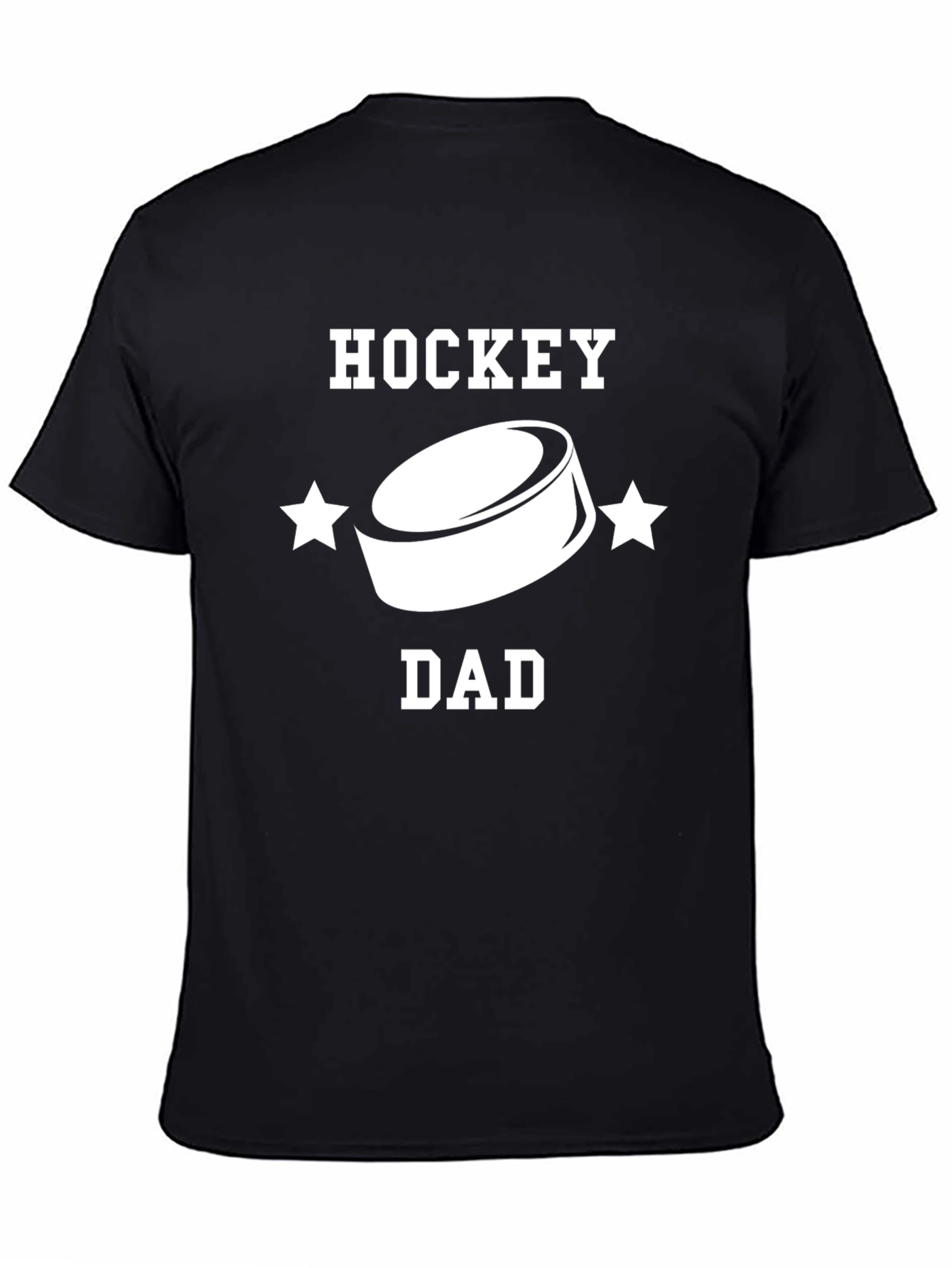Hockey Dad T-Shirt - Black Sporty Graphic Tee