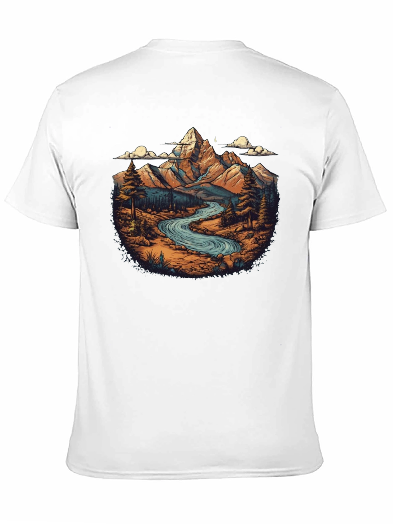 Mountain River Graphic T-Shirt