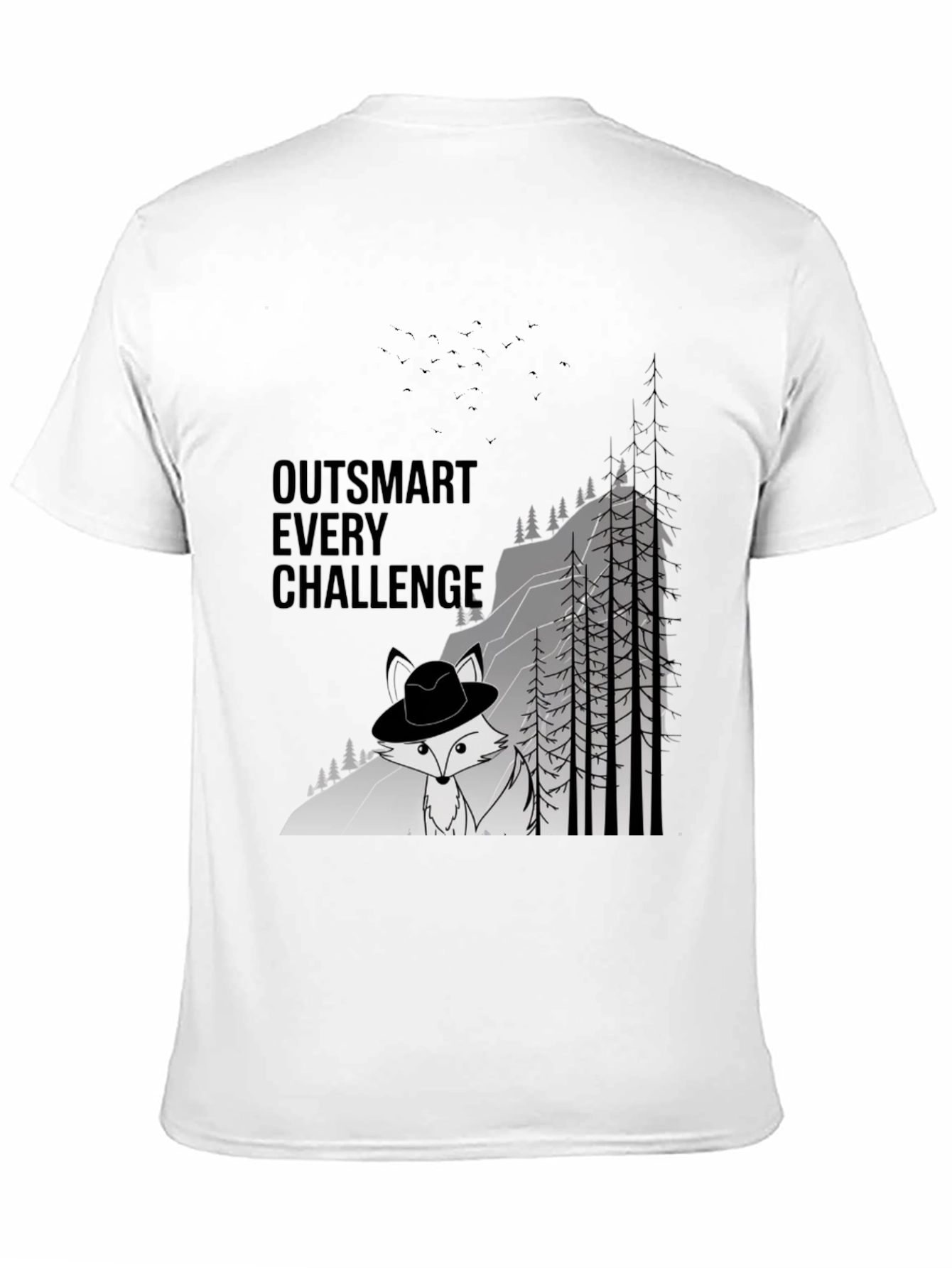 Outsmart Challenge Black Graphic Tee