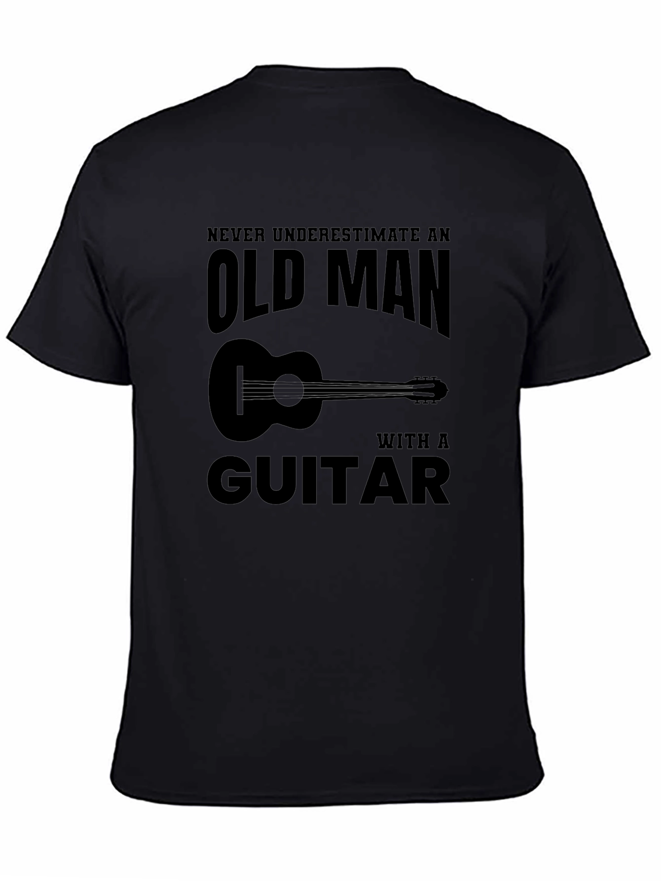Old Man Guitar T-Shirt: Funny Musician Tee