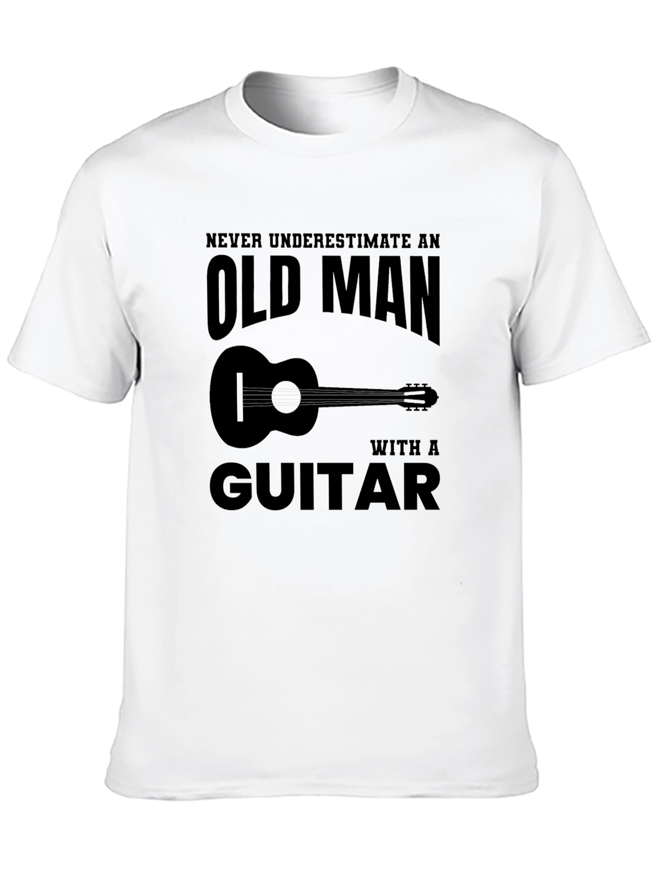 Old Man Guitar T-Shirt: Funny Musician Tee