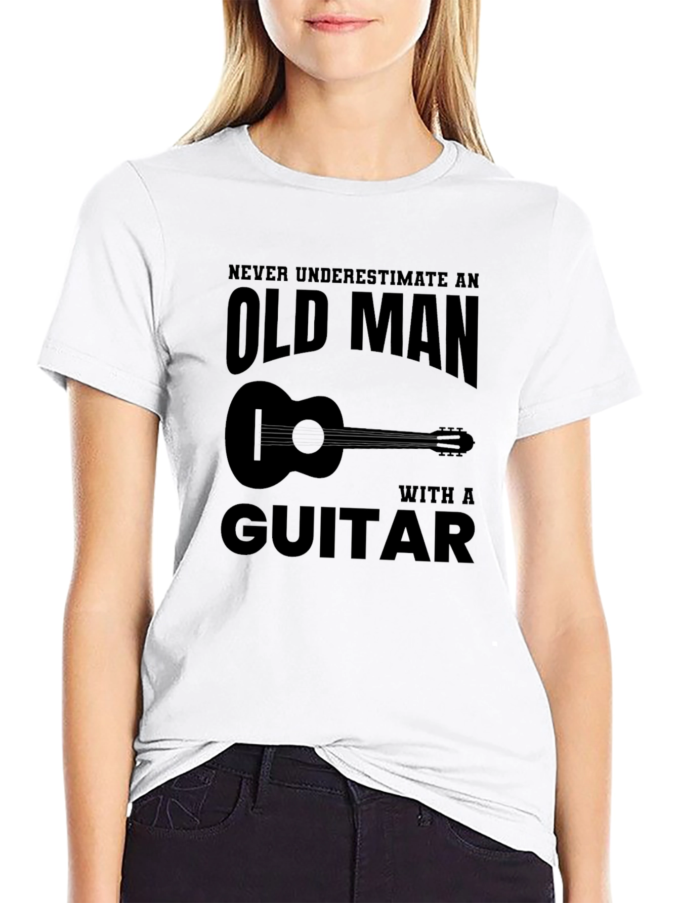 Old Man Guitar T-Shirt: Funny Musician Tee