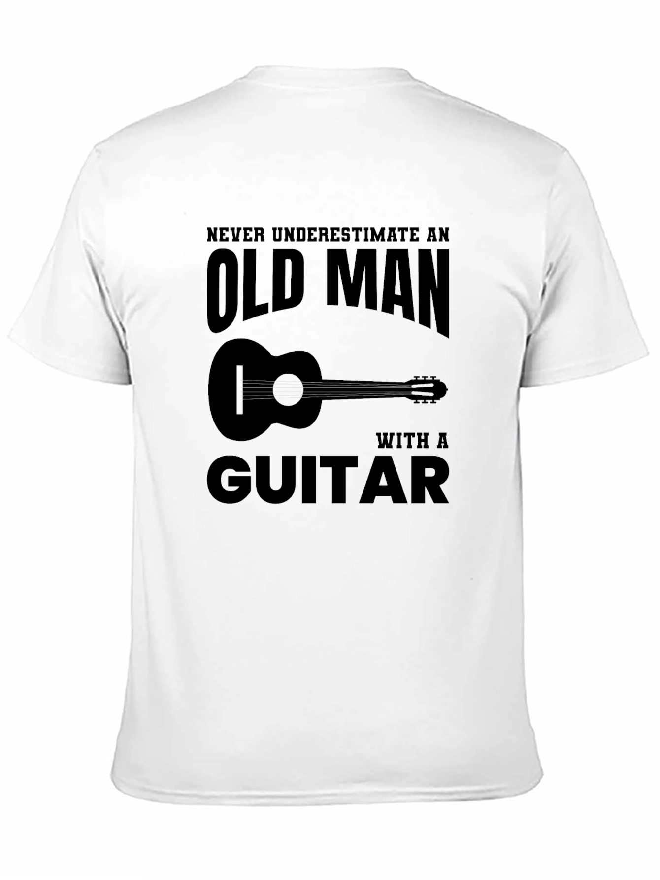 Old Man Guitar T-Shirt: Funny Musician Tee
