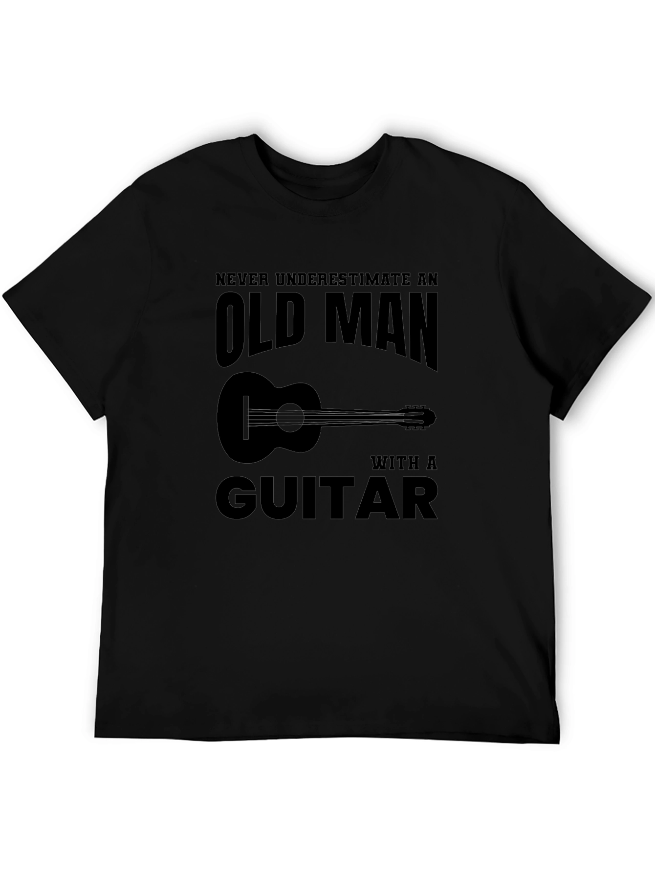 Old Man Guitar T-Shirt: Funny Musician Tee