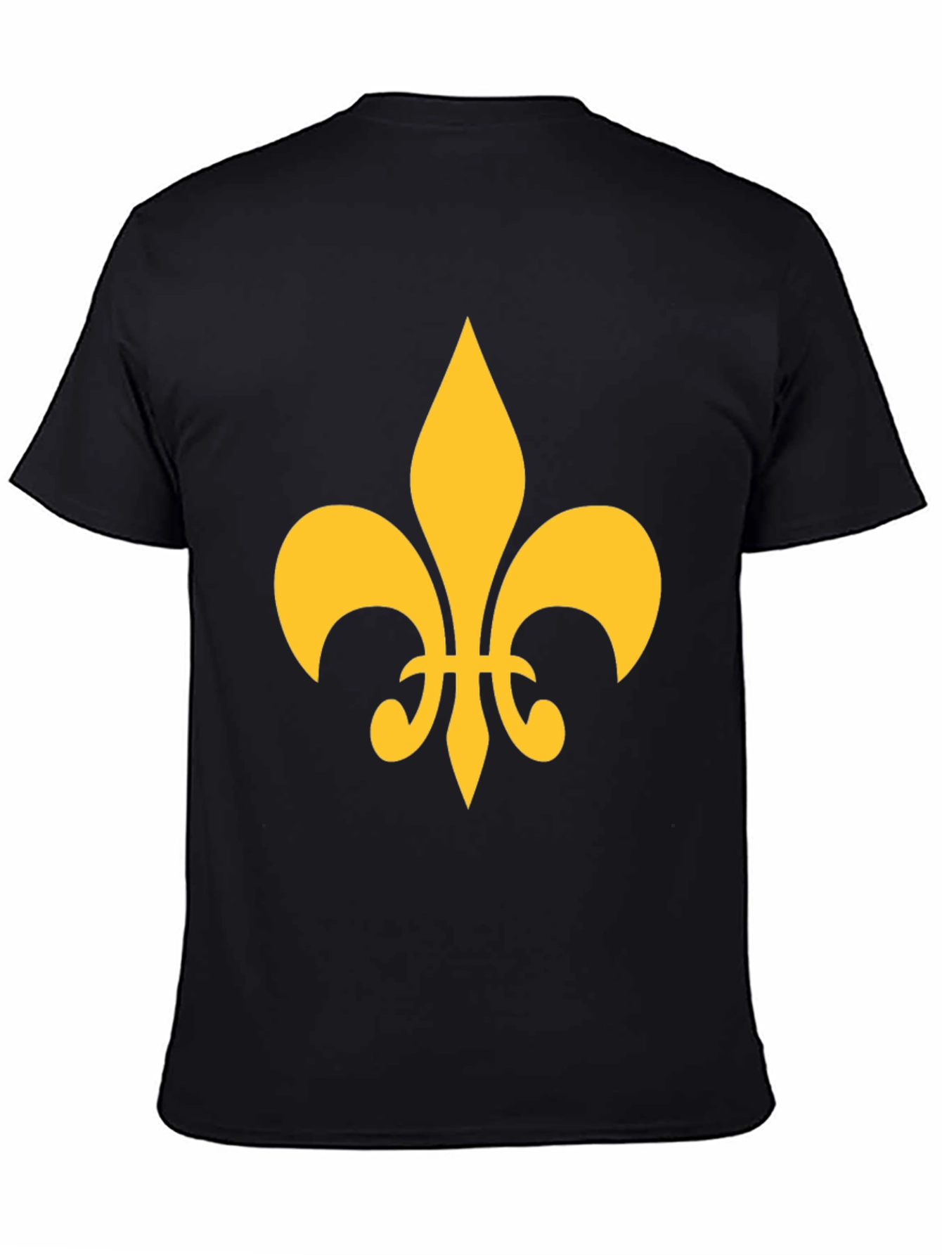 Fleur-de-lis Graphic Tee - Casual Black T-Shirt