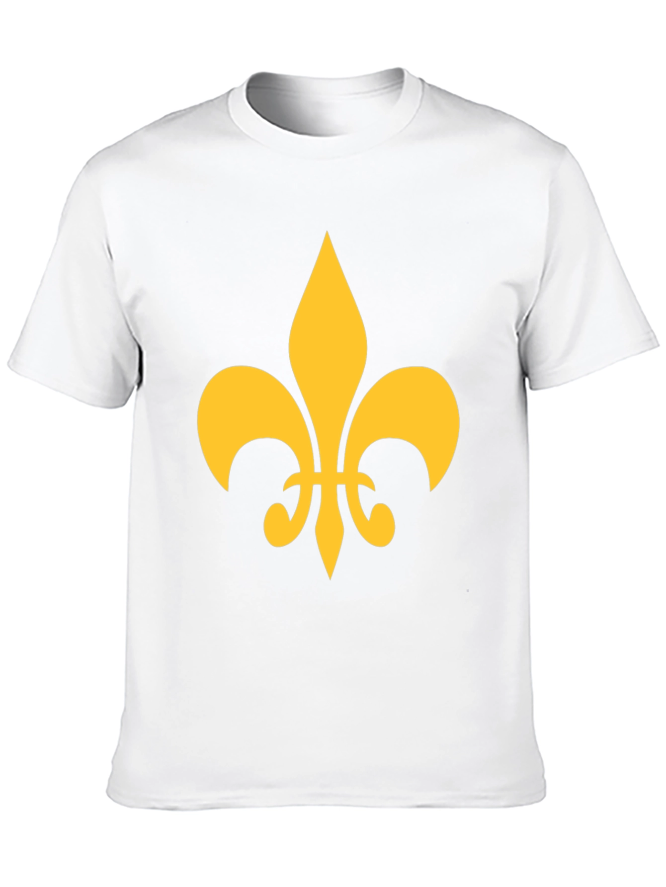 Fleur-de-lis Graphic Tee - Casual Black T-Shirt