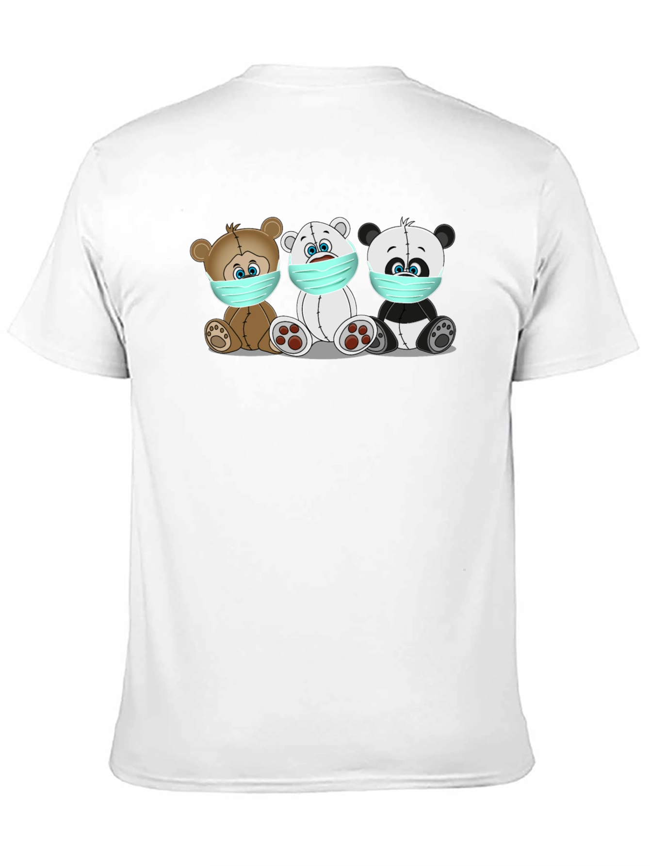 Masked Bears Graphic Tee - Black