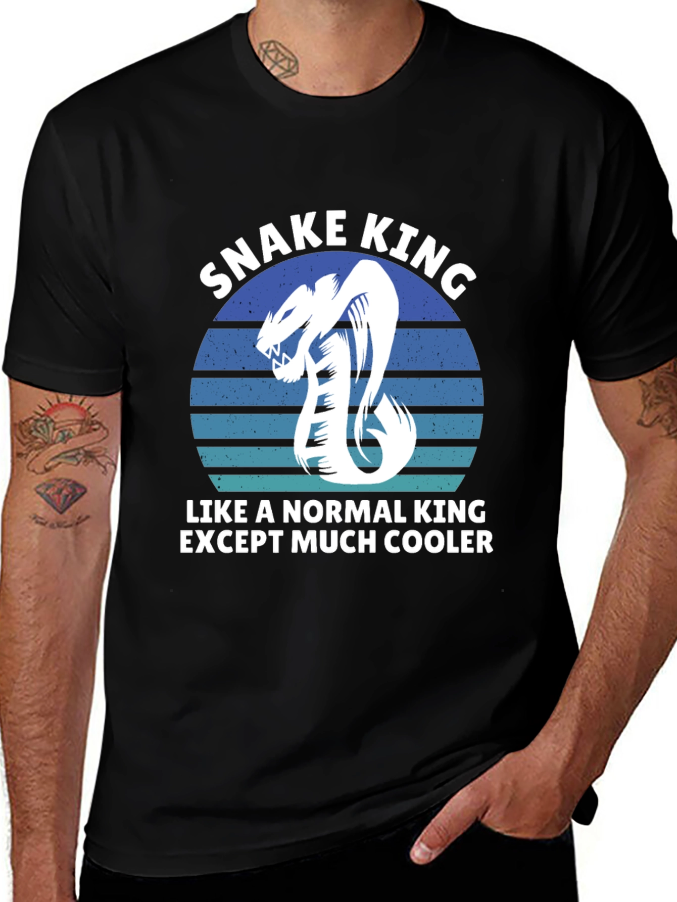 Snake King Graphic Tee - Cooler Than Normal