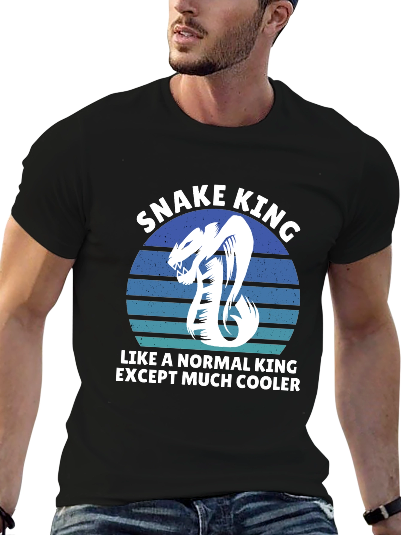 Snake King Graphic Tee - Cooler Than Normal
