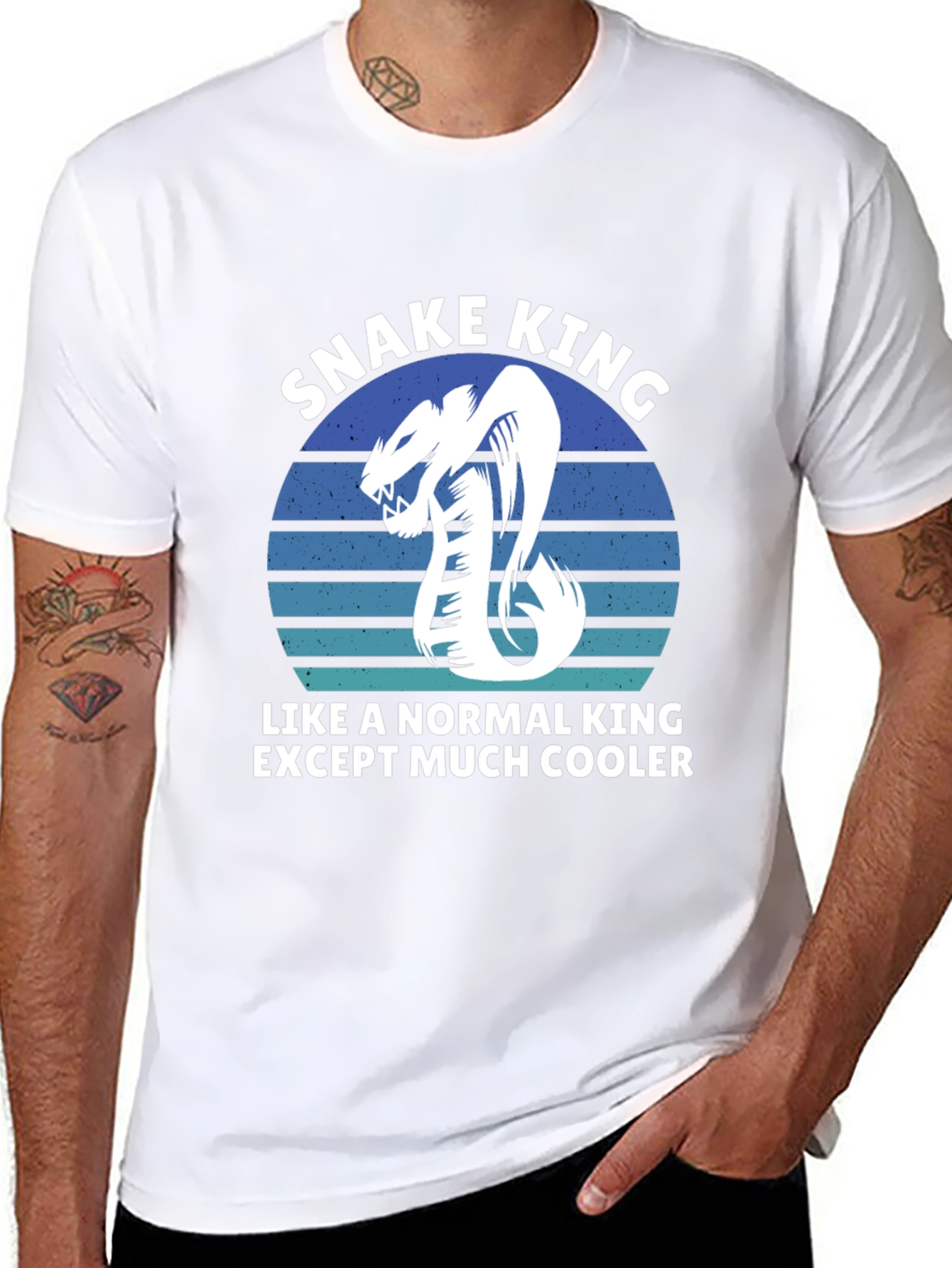 Snake King Graphic Tee - Cooler Than Normal