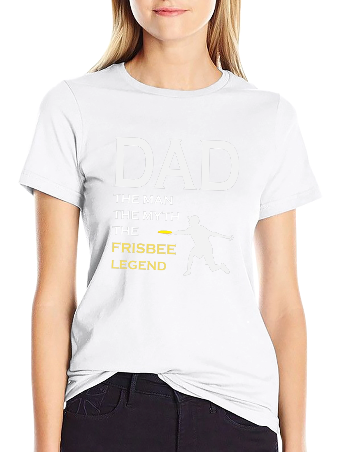 Dad Frisbee Legend T-Shirt - The Man The Myth!