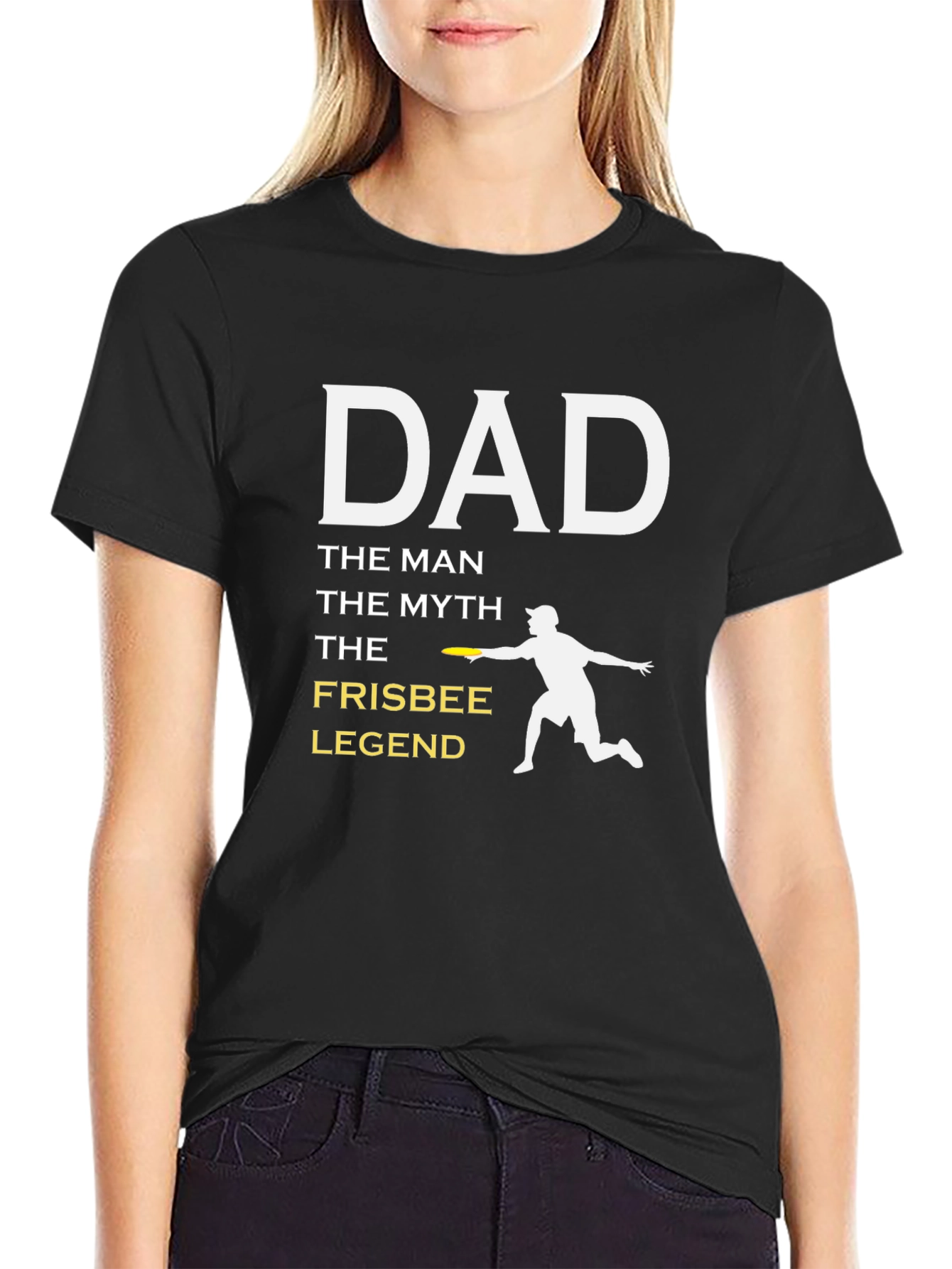 Dad Frisbee Legend T-Shirt - The Man The Myth!
