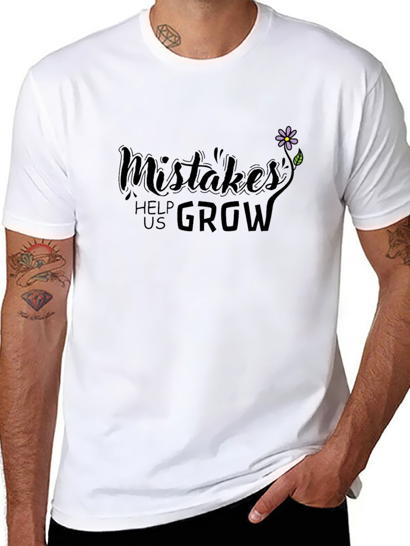 Mistakes Help Us Grow Graphic T-Shirt