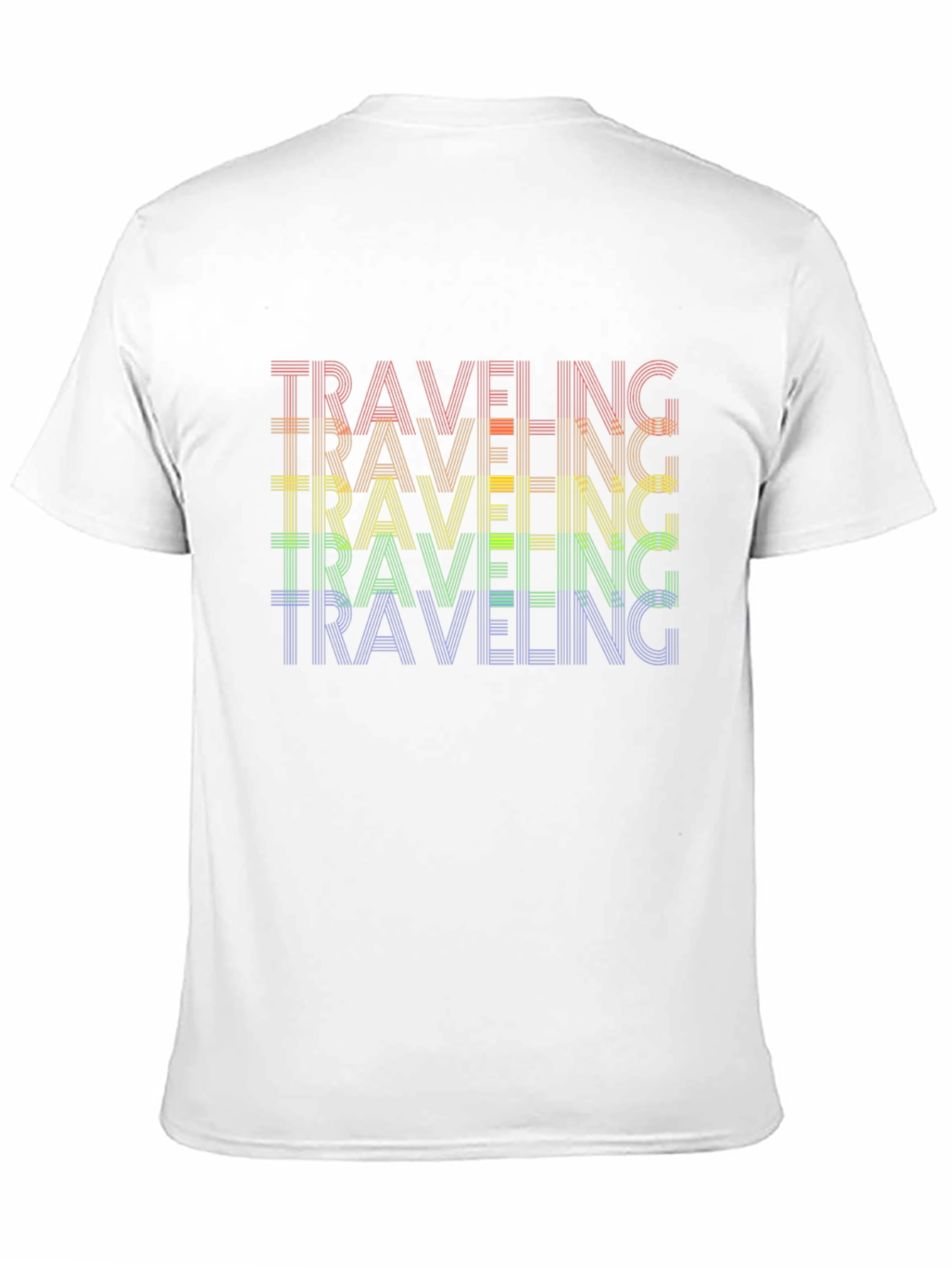 Rainbow Traveling Graphic Tee - Black