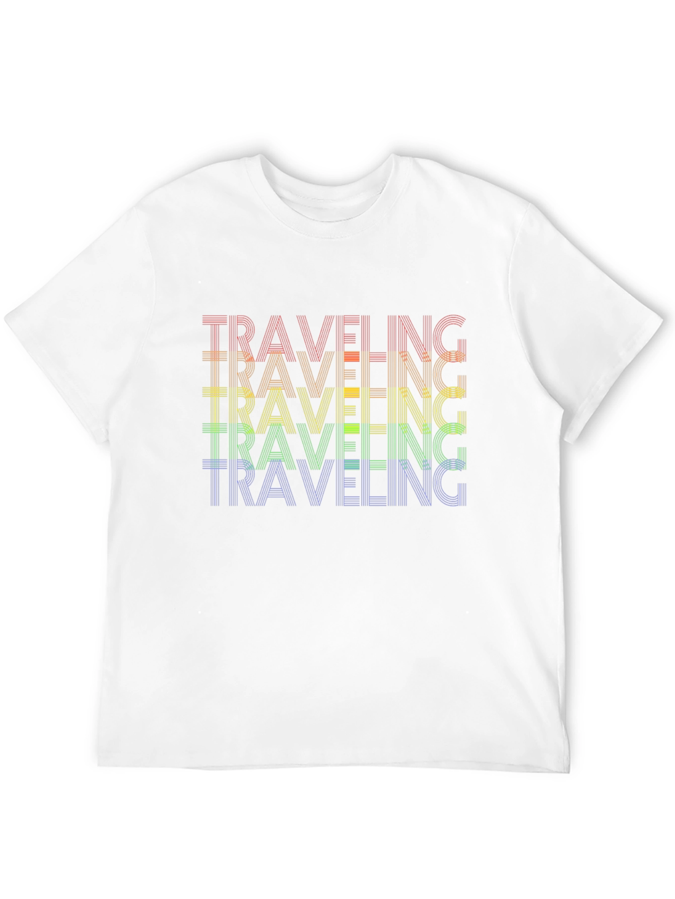 Rainbow Traveling Graphic Tee - Black
