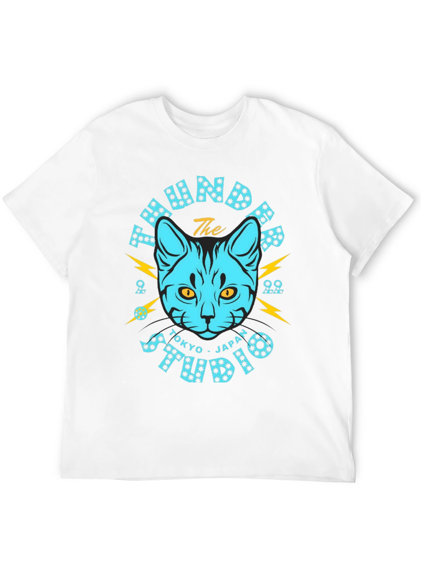 Thunder Studio Tokyo Japan Black Cat T-Shirt