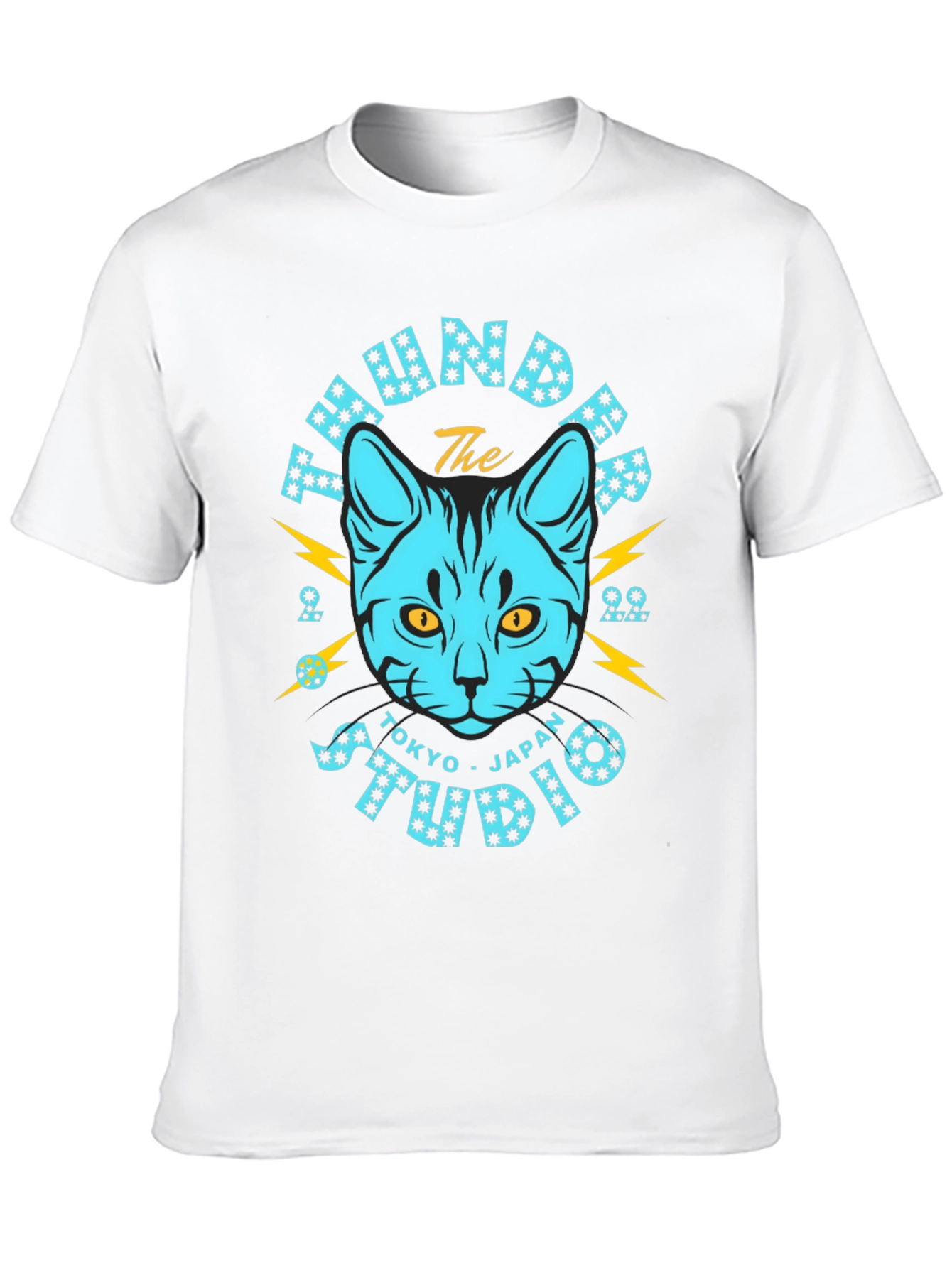 Thunder Studio Tokyo Japan Black Cat T-Shirt