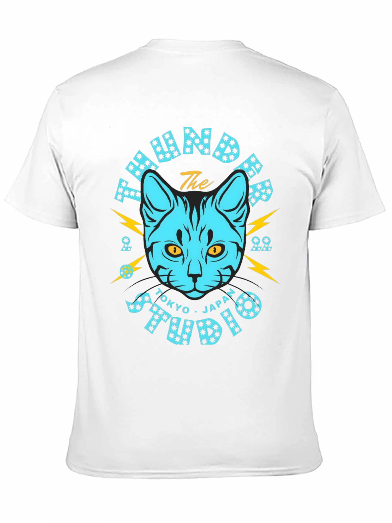 Thunder Studio Tokyo Japan Black Cat T-Shirt