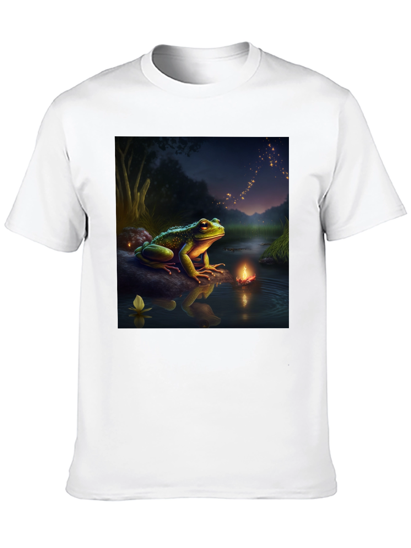 Frog & Firefly T-Shirt - Fantasy Design