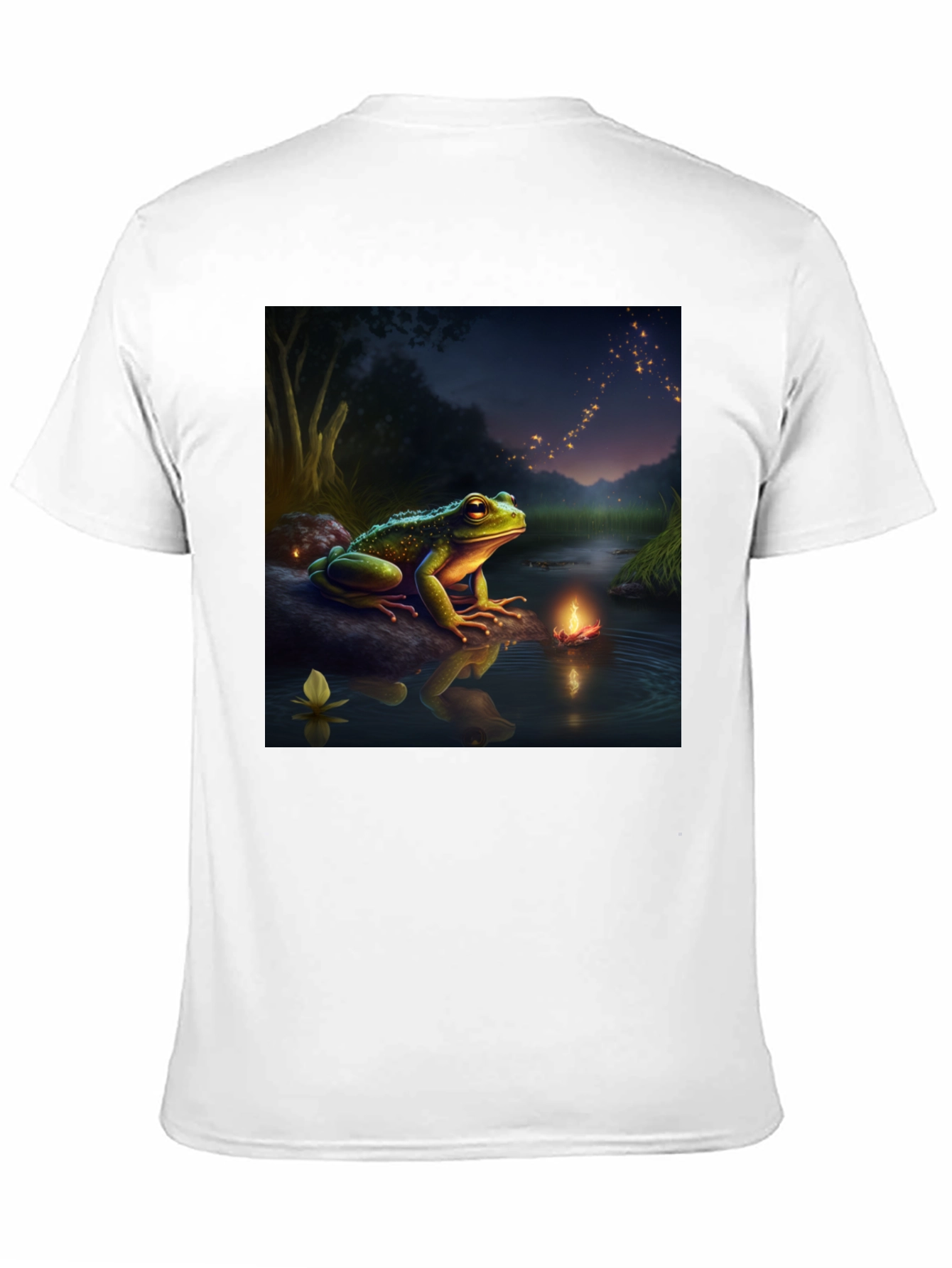 Frog & Firefly T-Shirt - Fantasy Design