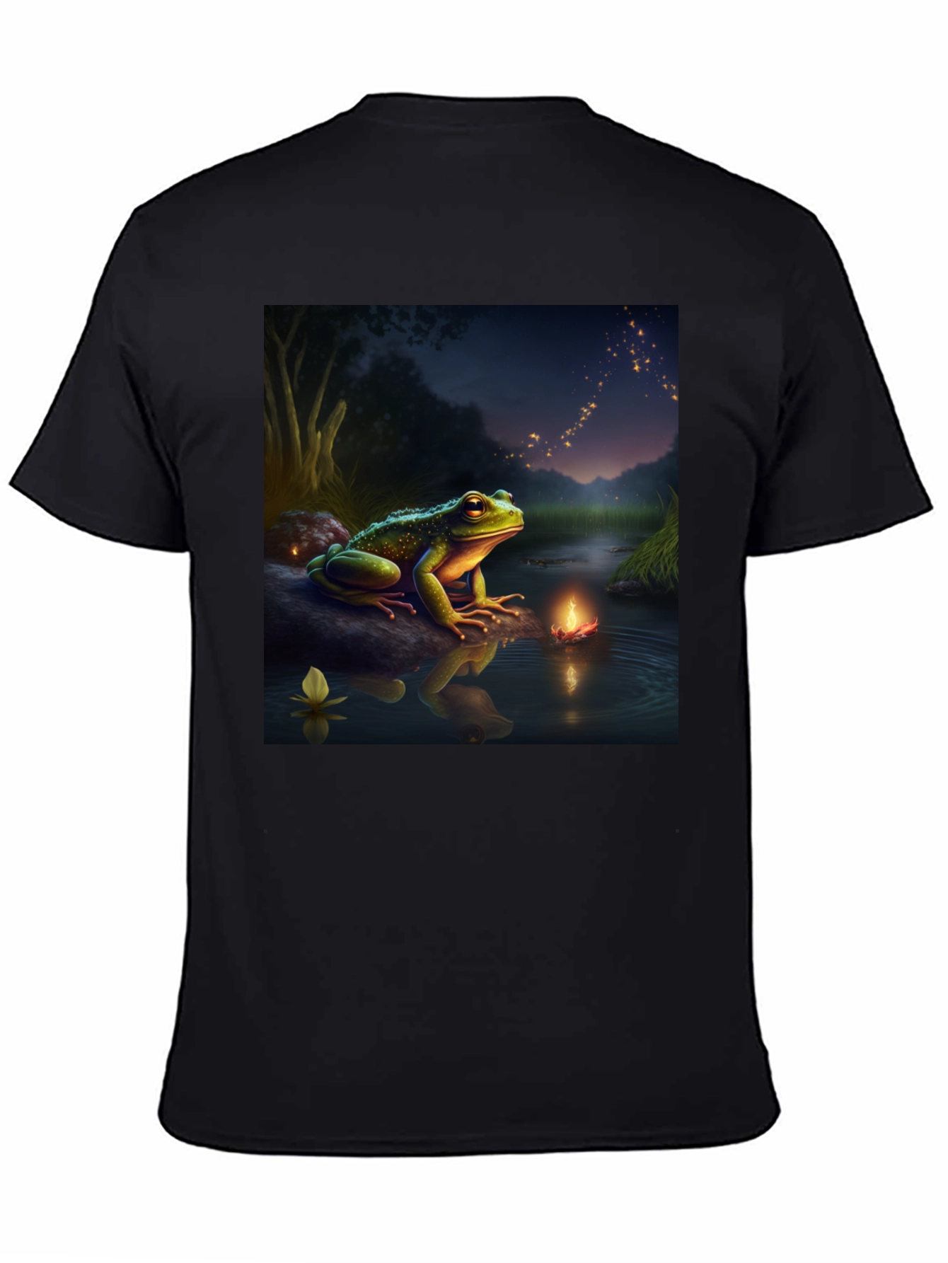 Frog & Firefly T-Shirt - Fantasy Design