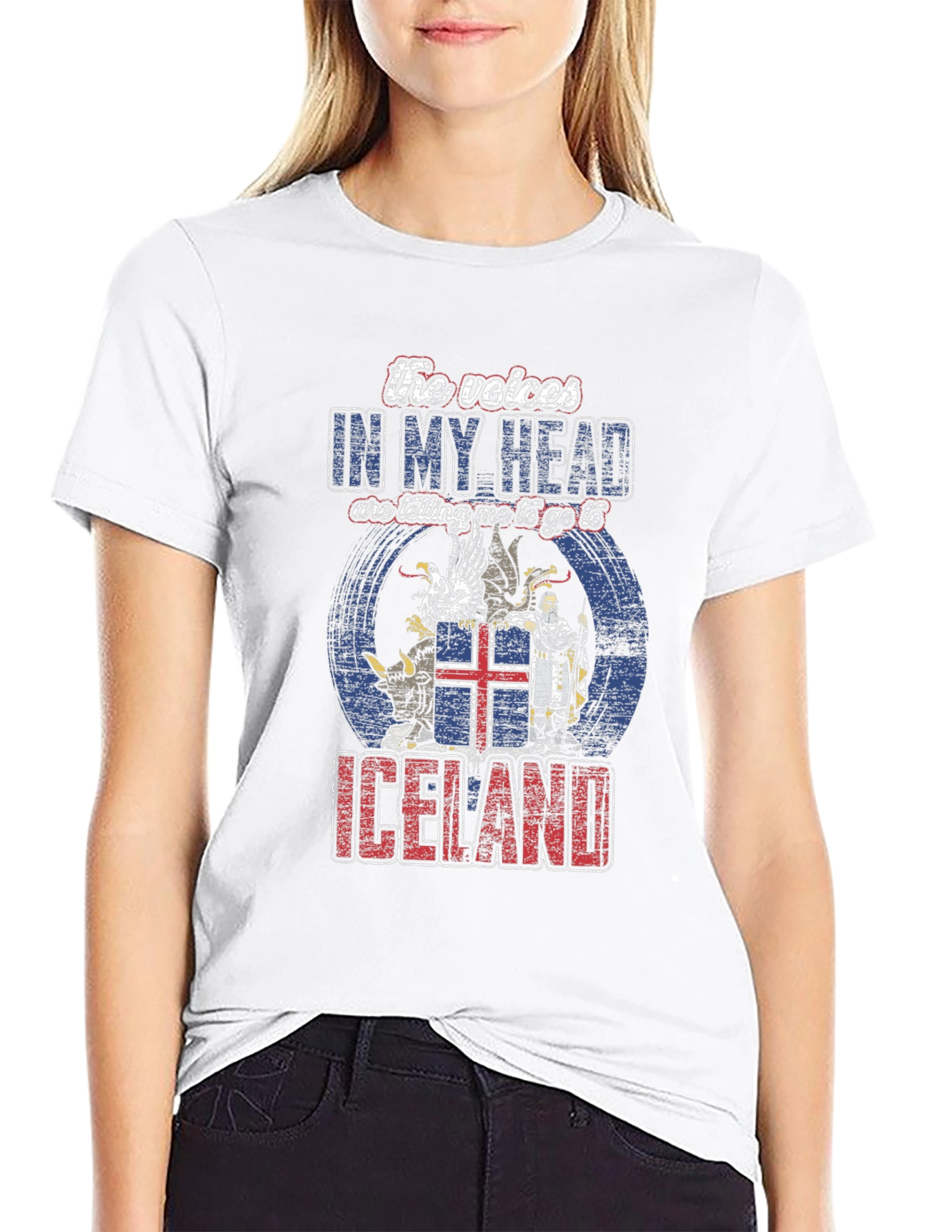 Iceland Travel T-Shirt - Voices in My Head