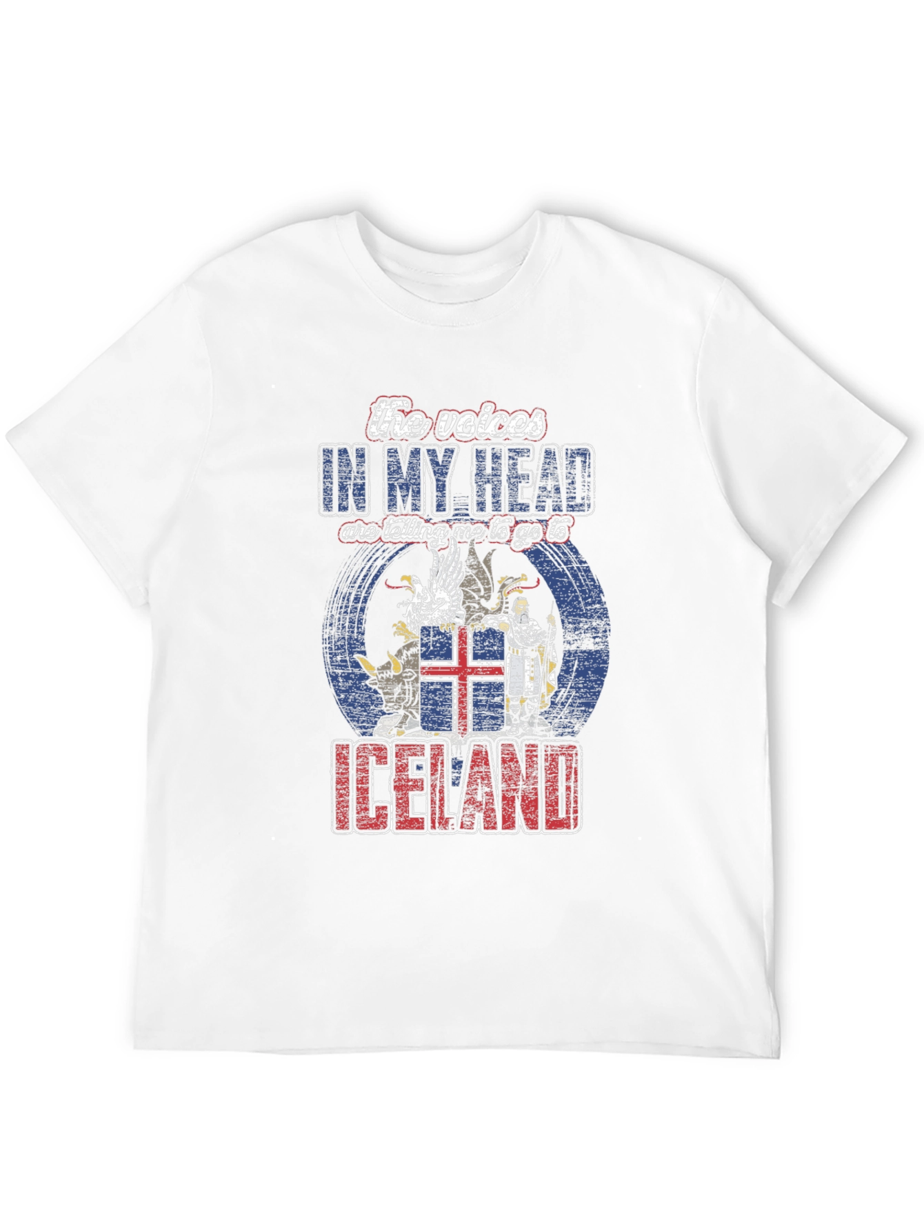 Iceland Travel T-Shirt - Voices in My Head